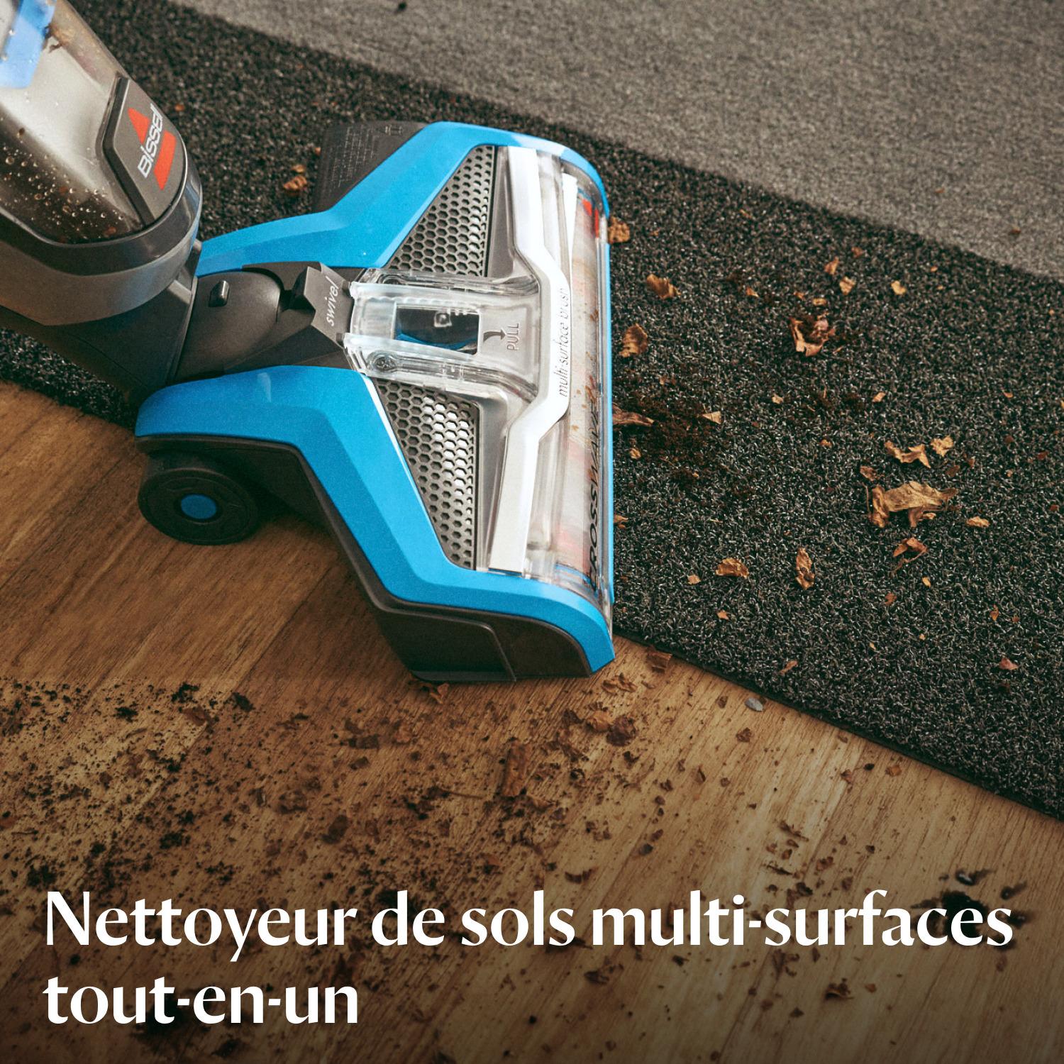 Voir la diapositive 5 : BISSELL Aspirateur balai laveur CROSSWAVE 17132 - Noir