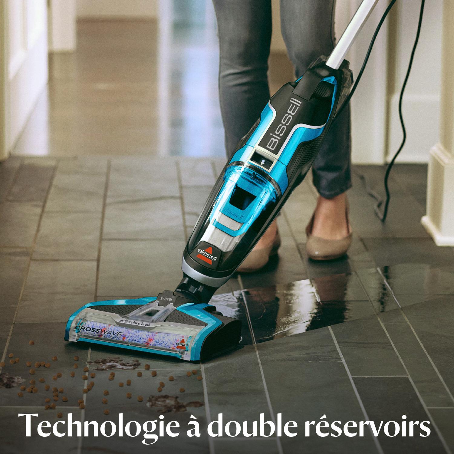 Voir la diapositive 6 : BISSELL Aspirateur balai laveur CROSSWAVE 17132 - Noir