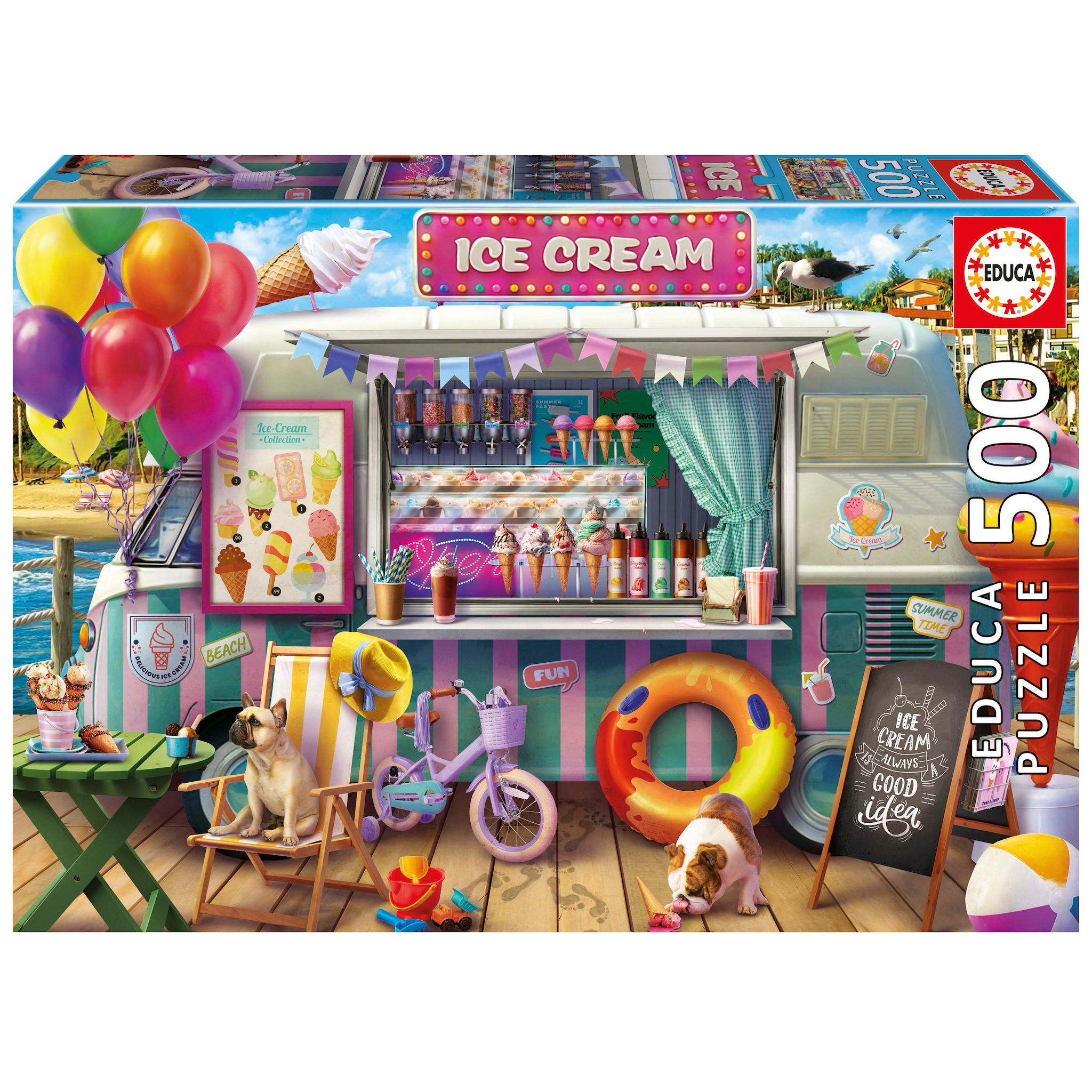 EDUCA Puzzle 500 pièces Camion Glaces