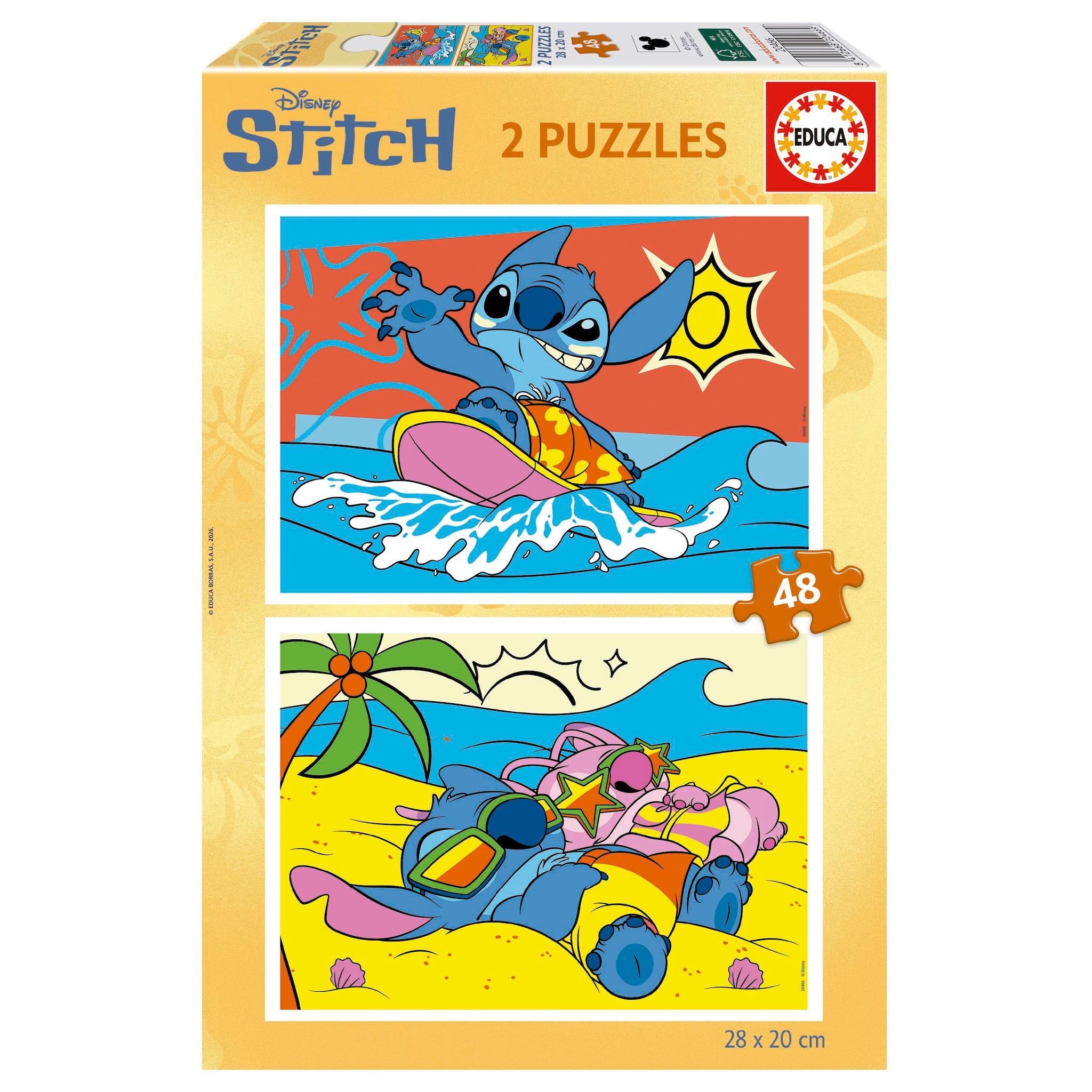 EDUCA Puzzle 2x48 pièces Stitch