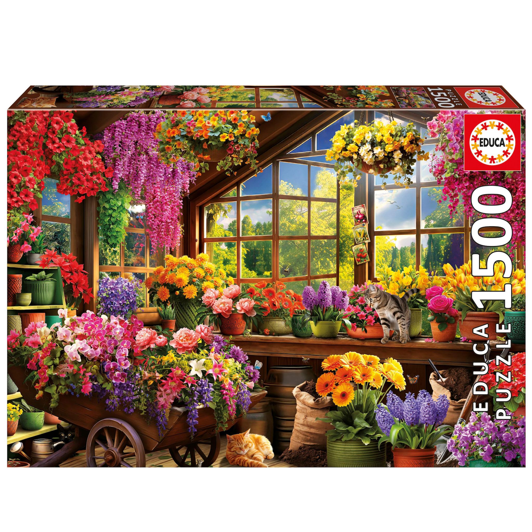 EDUCA Puzzle 1500 pièces Cabane Jardin