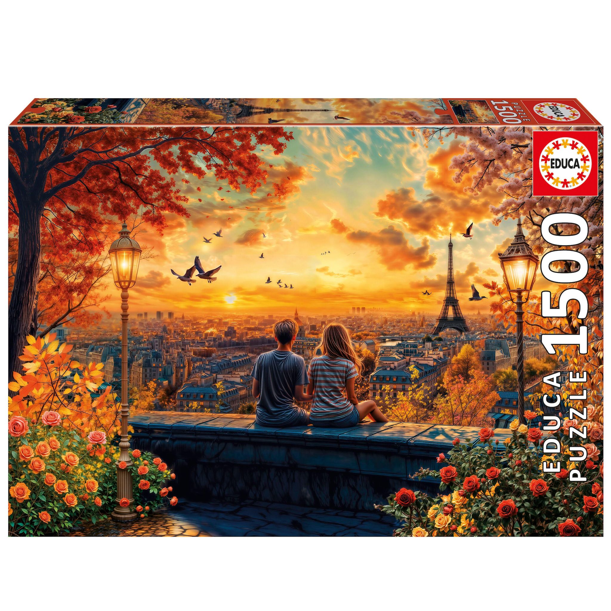EDUCA Puzzle 1500 pièces Amoureux Paris