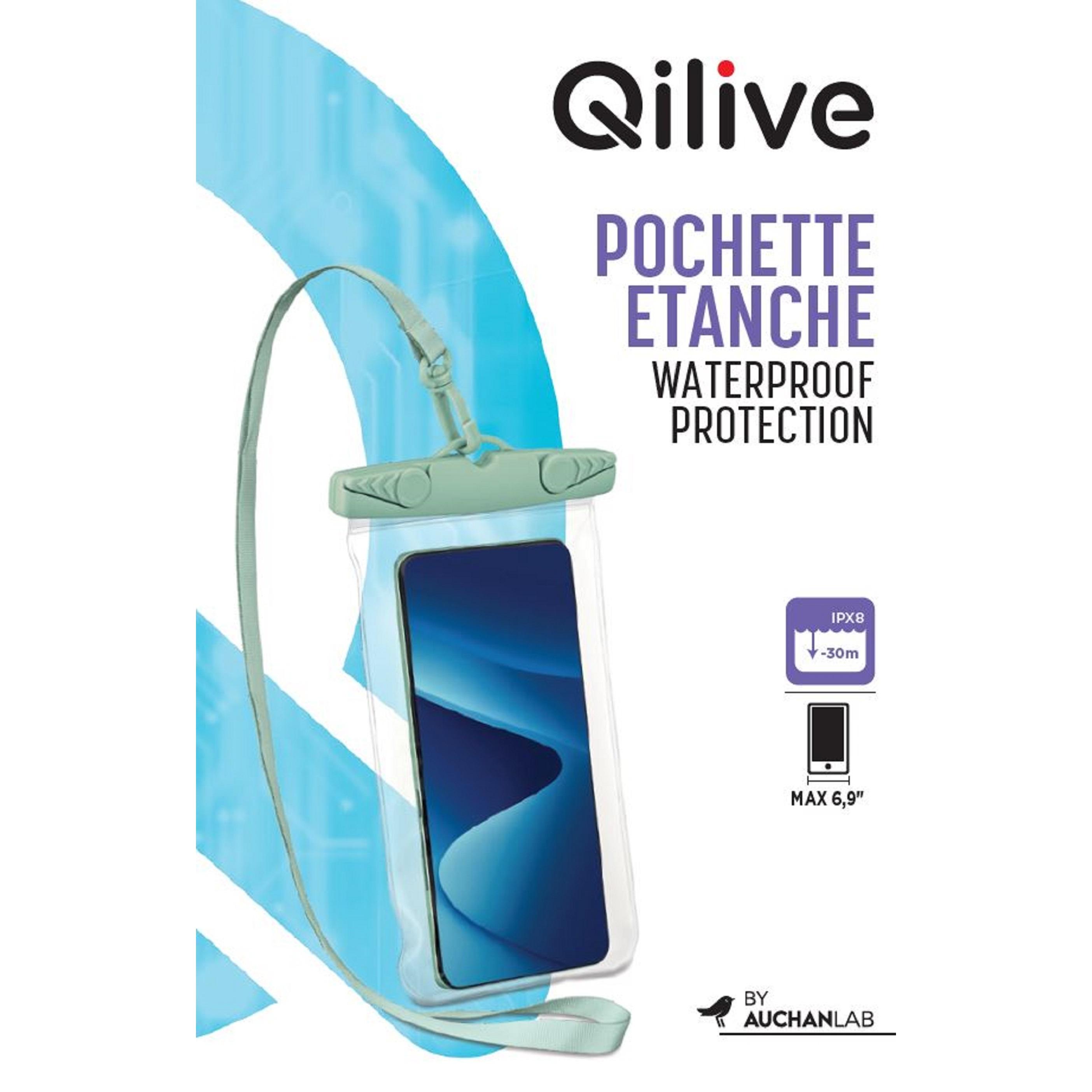 QILIVE Pochette étanche universelle - Vert