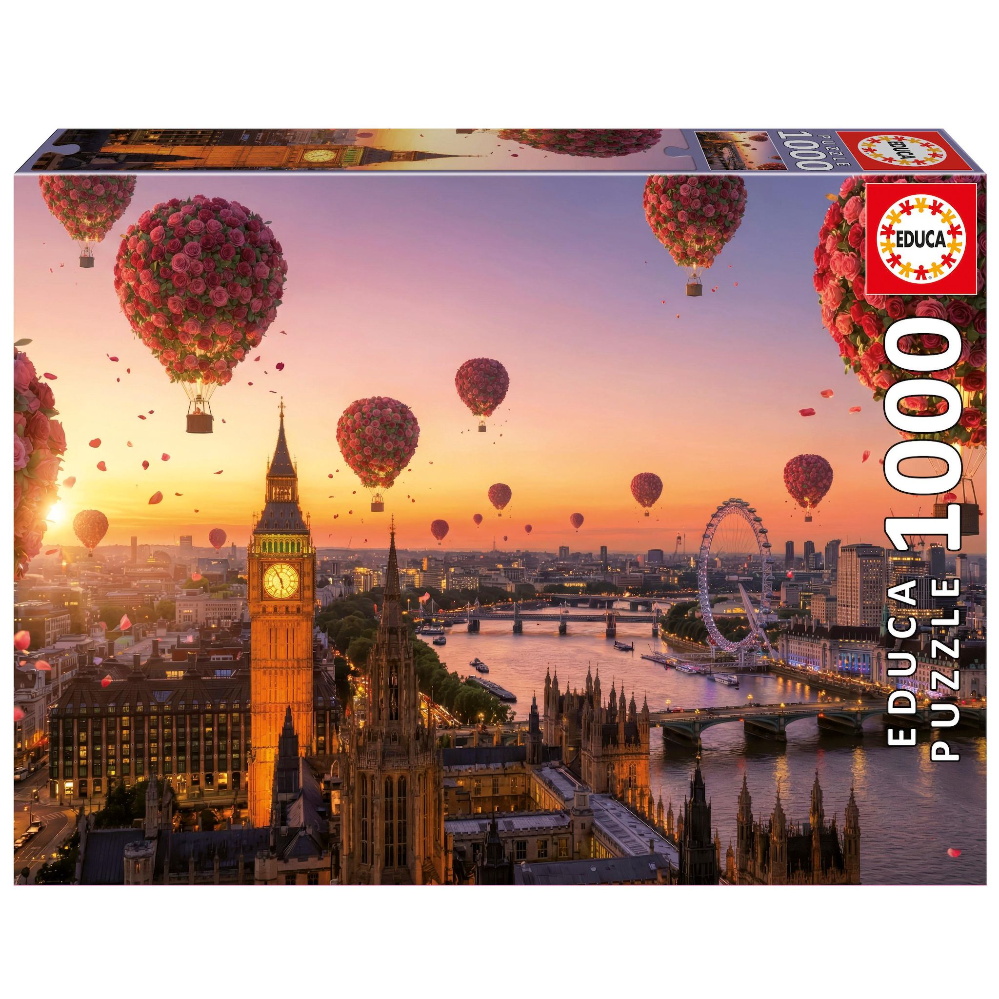 EDUCA Puzzle 1000 pièces Londres Fleurs