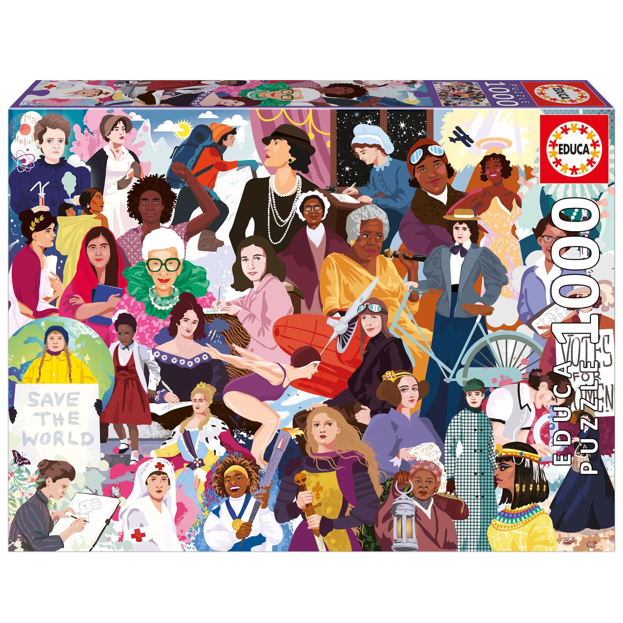 EDUCA Puzzle 1000 pièces Femmes Iconiques