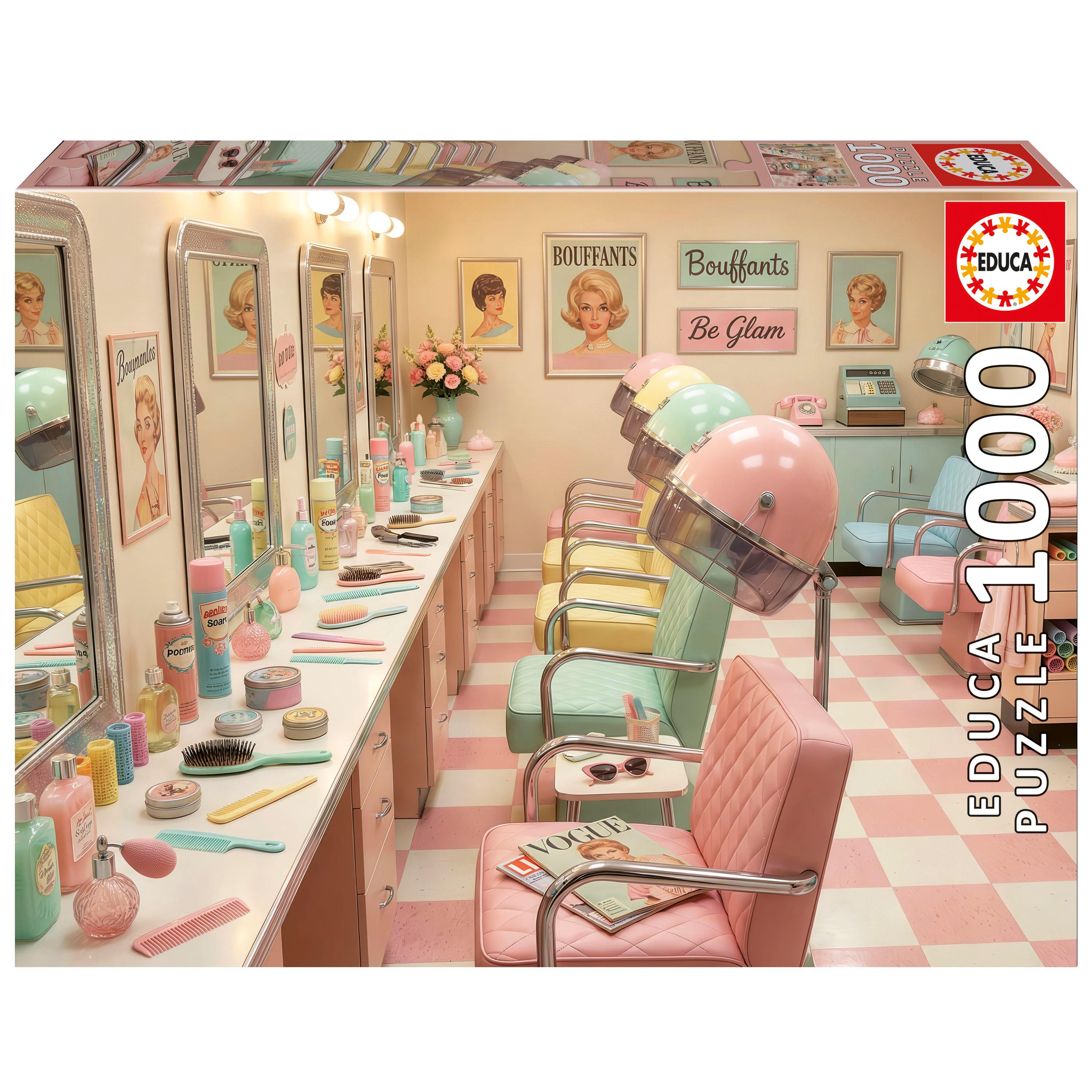 EDUCA Puzzle 1000 pièces Salon Retro Glam