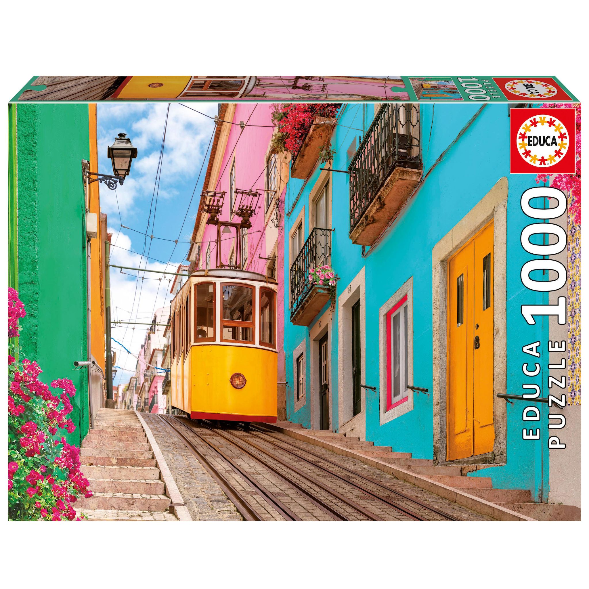 EDUCA Puzzle 1000 pièces Lisbonne Colorée