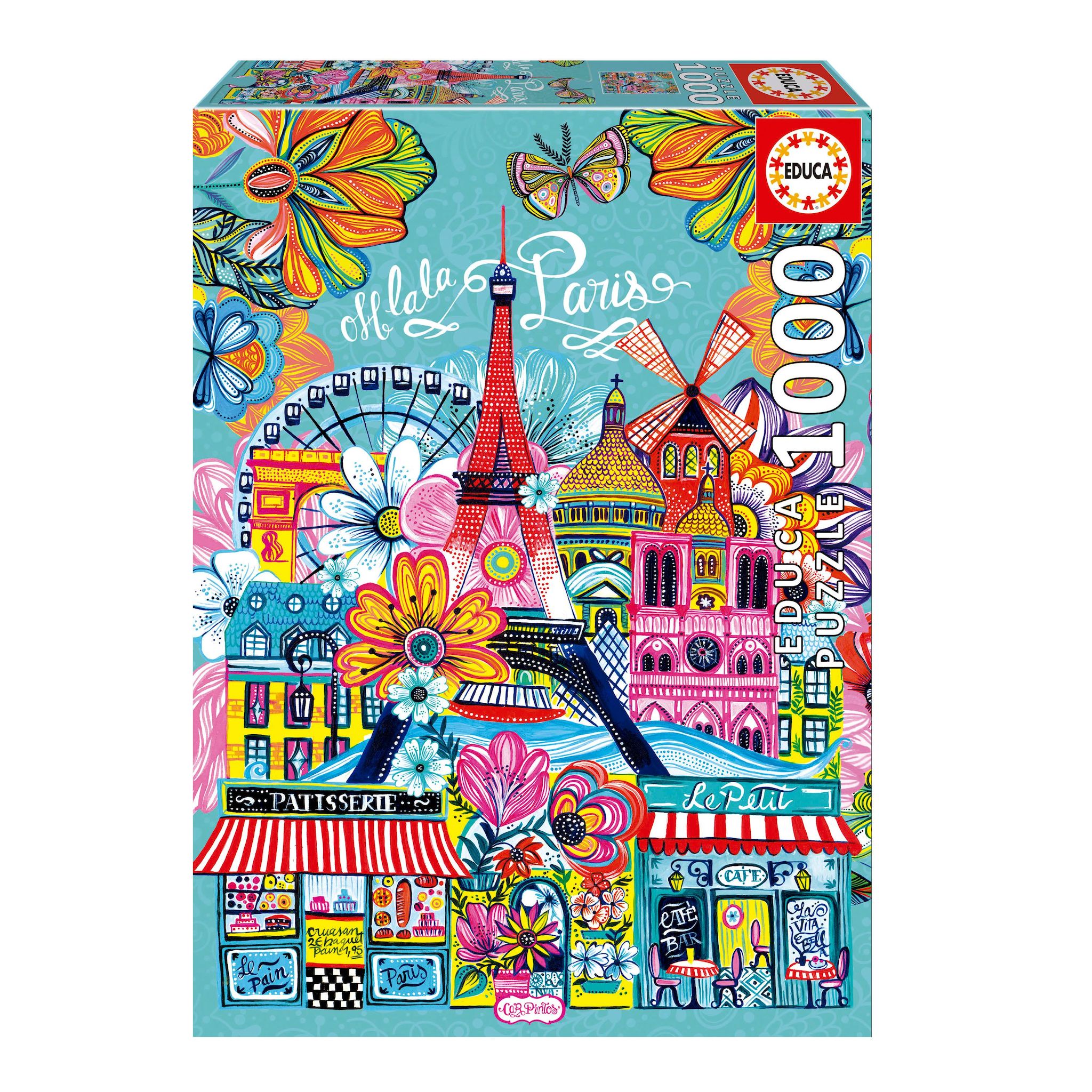 EDUCA Puzzle 1000 pièces Paris par Car Pintos