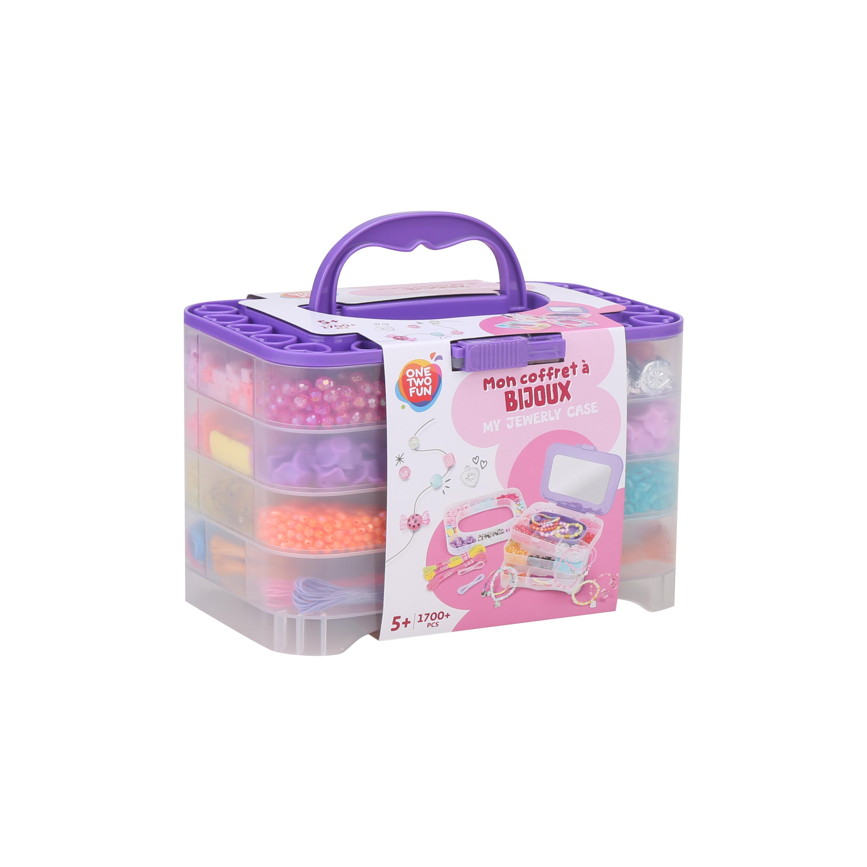 ONE TWO FUN Mon coffret à bijoux 1700 perles et accessoires
