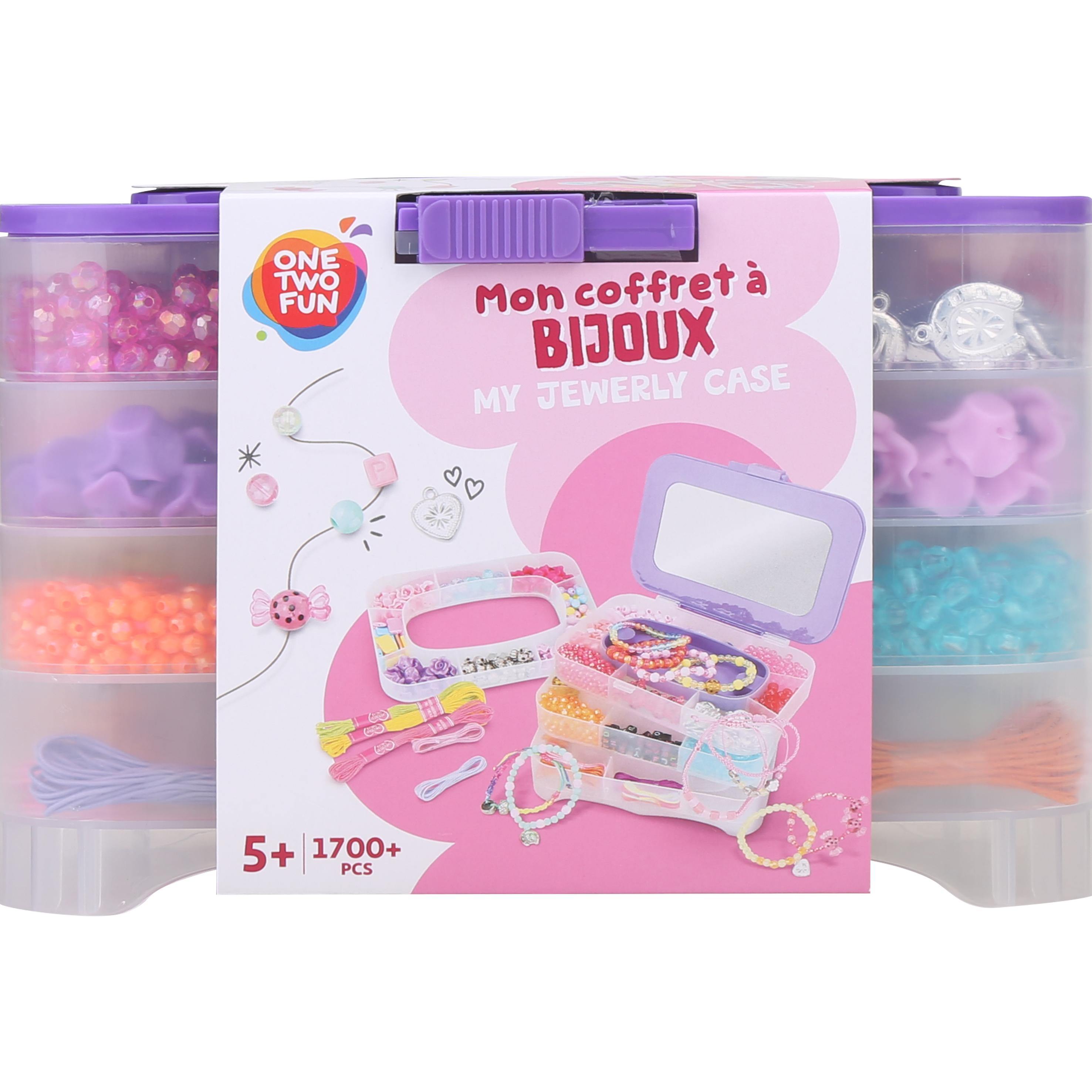 Voir la diapositive 2 : ONE TWO FUN Mon coffret à bijoux 1700 perles et accessoires