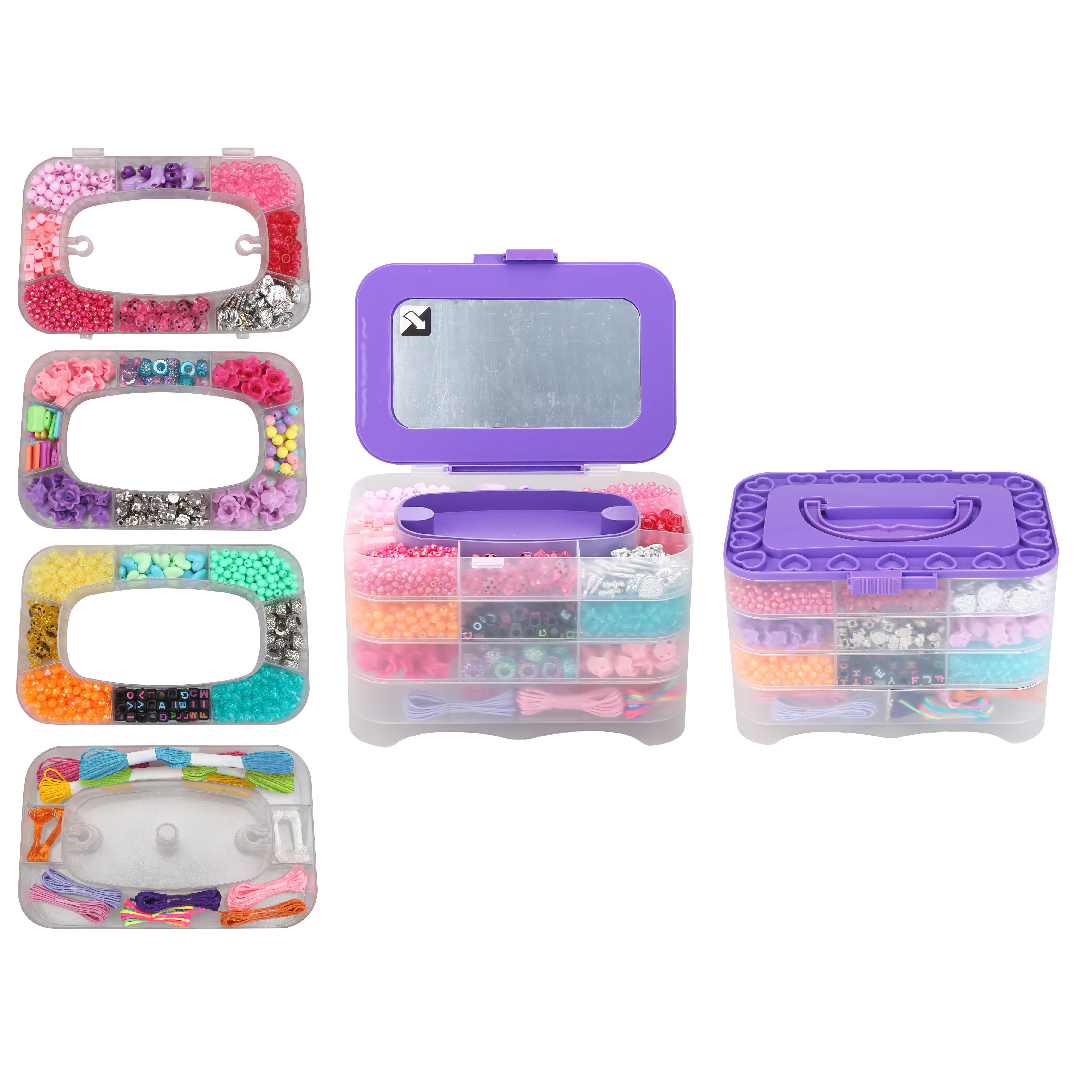 Voir la diapositive 3 : ONE TWO FUN Mon coffret à bijoux 1700 perles et accessoires
