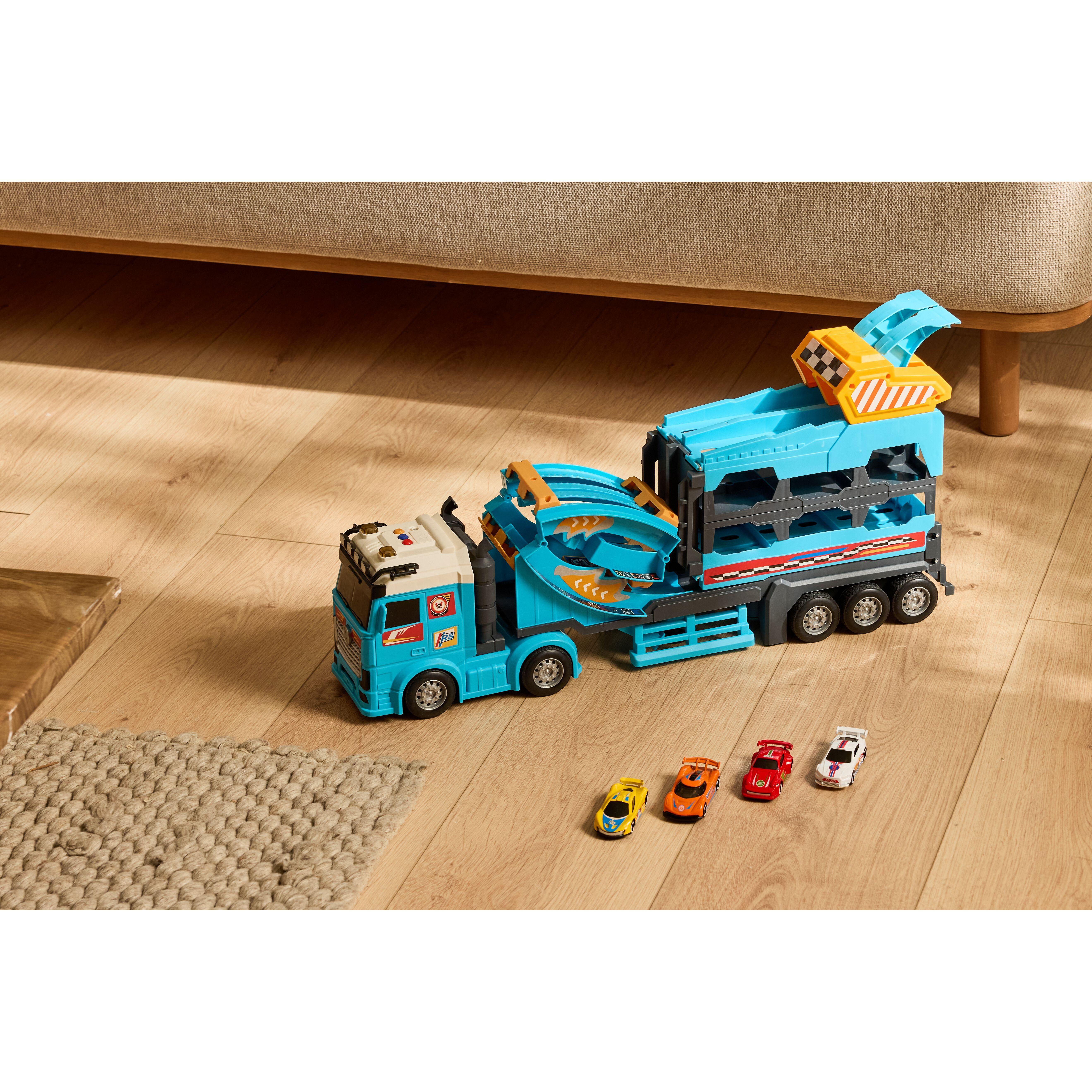 ONE TWO FUN Camion Catapulte Circuit transformable