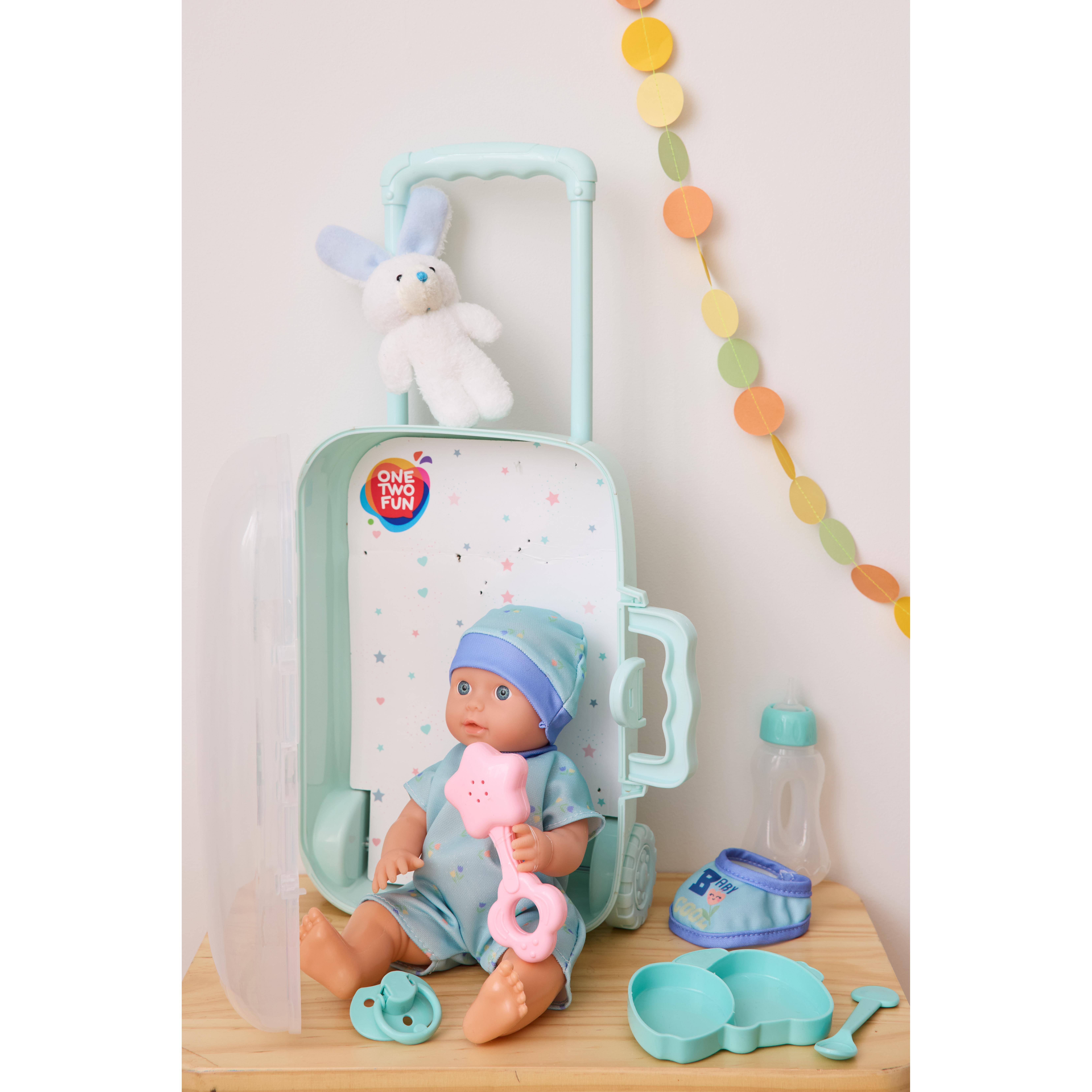 ONE TWO FUN La Valisette de bébé Léa ou Alex et accessoires