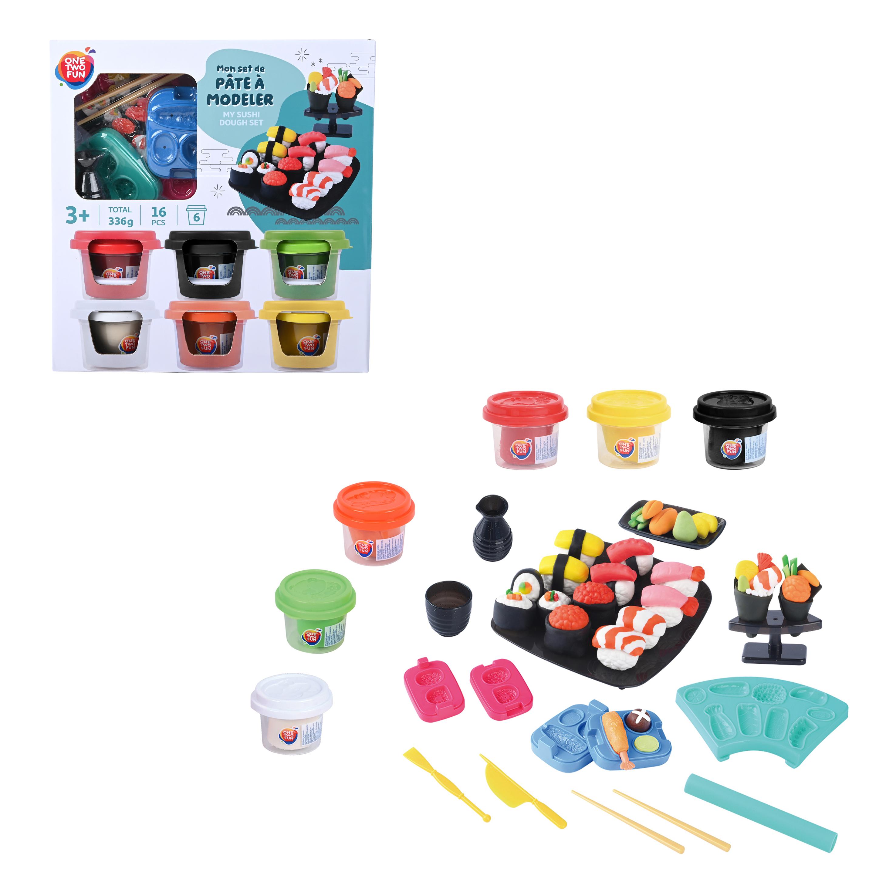 Voir la diapositive 2 : ONE TWO FUN Ste de Pâte à Modeler Sushis