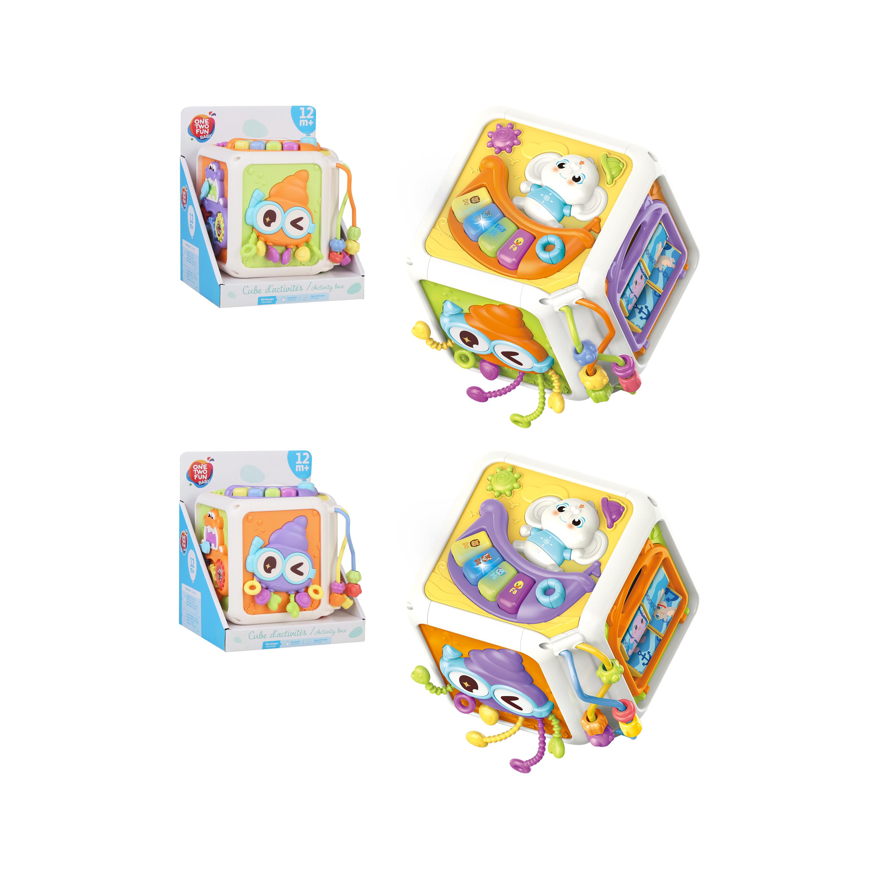 ONE TWO FUN Cube d'activité coloré