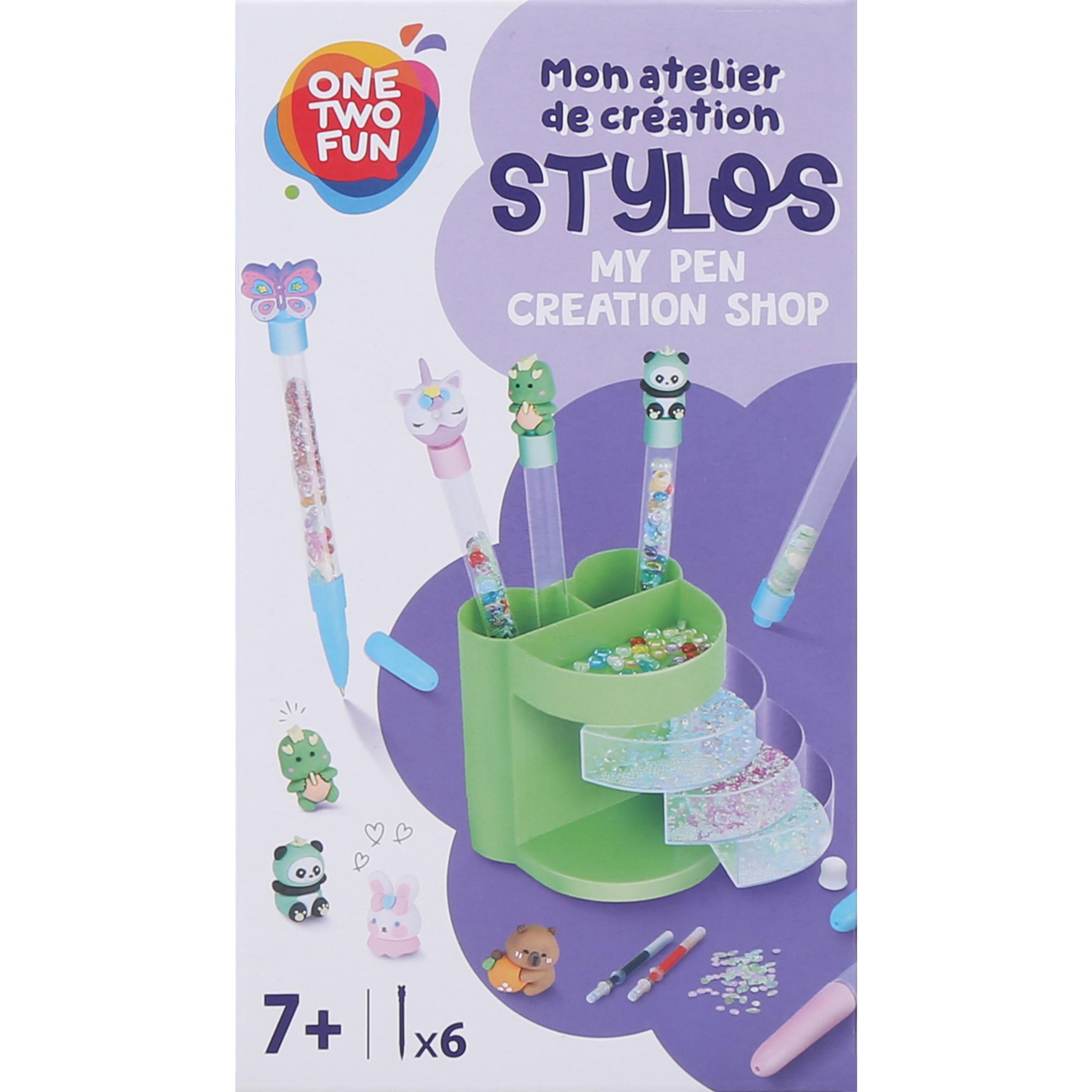 Voir la diapositive 2 : ONE TWO FUN Mon Kit Stylos Kawaii x6