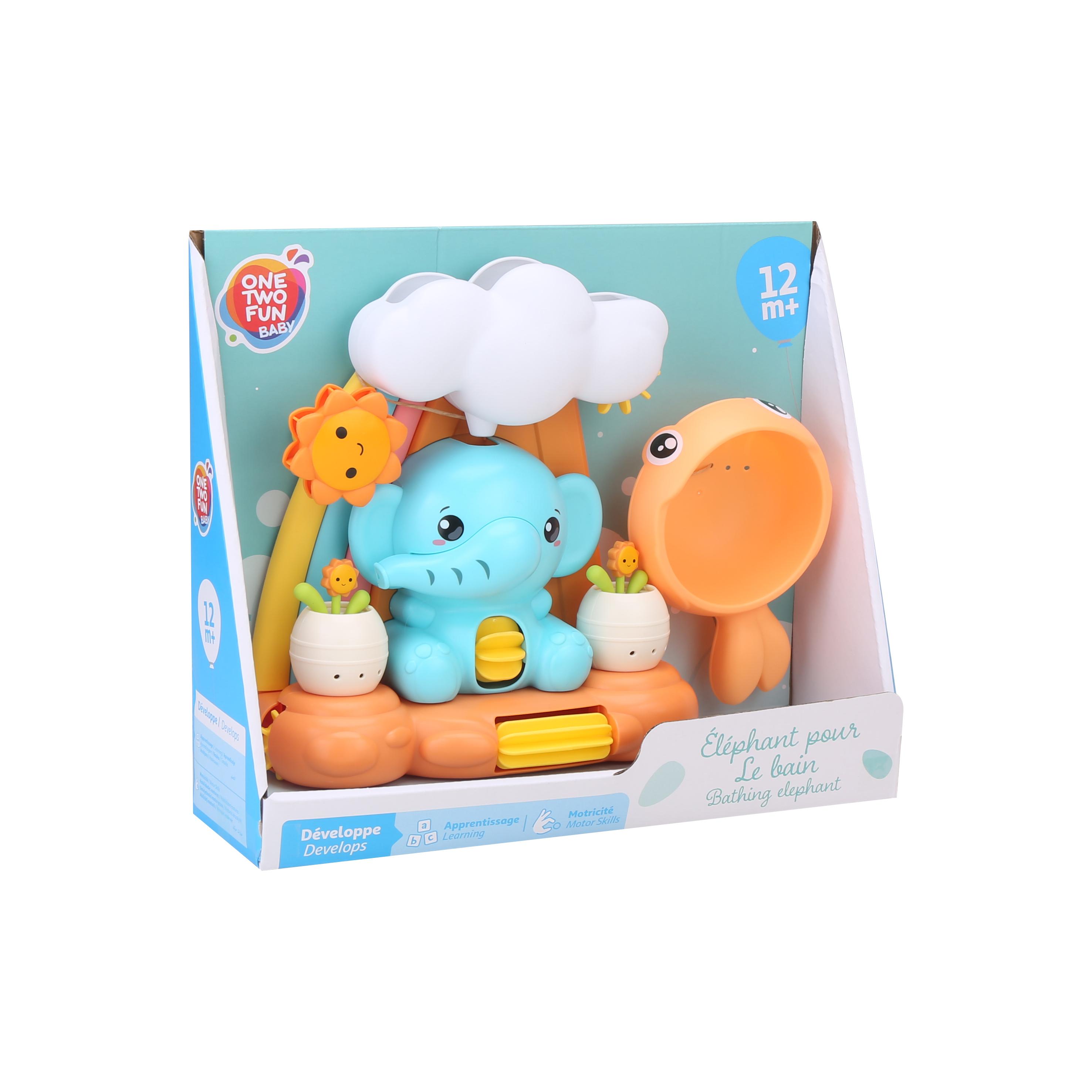 ONE TWO FUN Set de bain éléphant