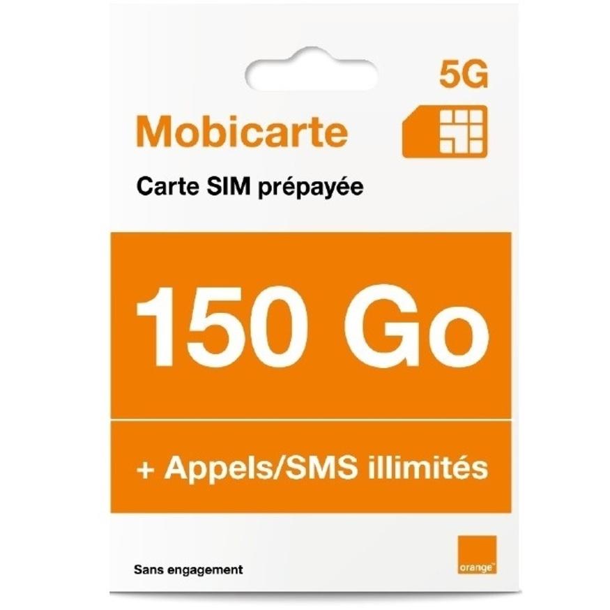 Carte SIM prépayée Orange sans abonnement