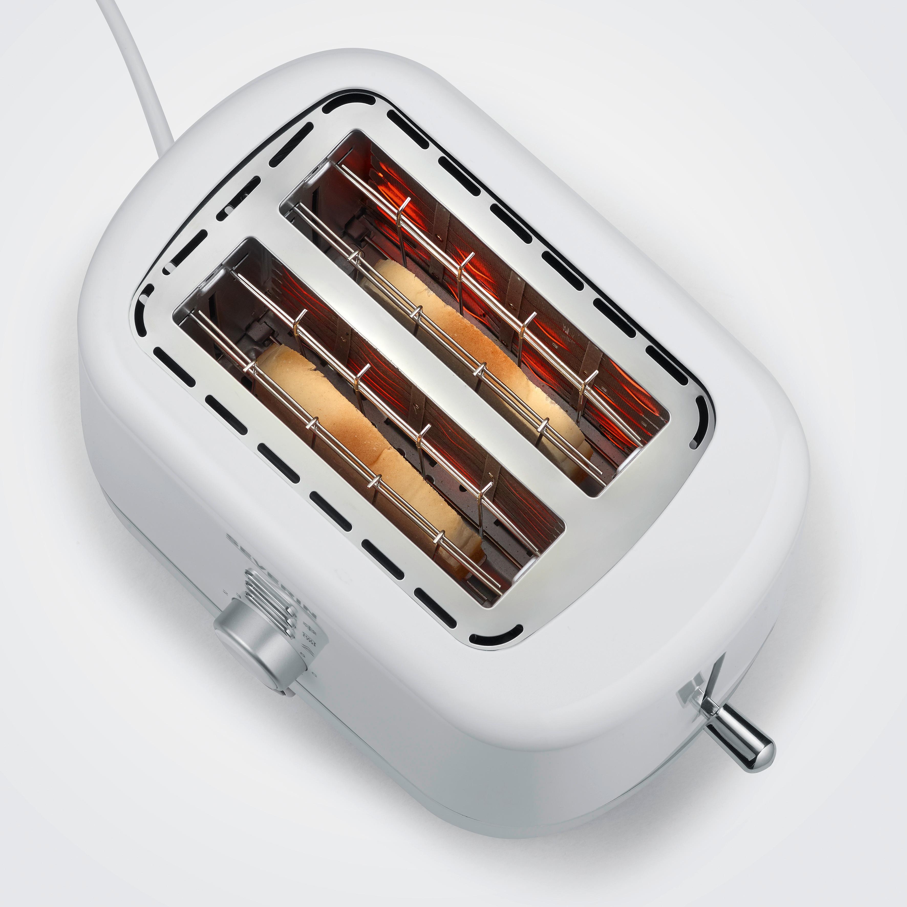 Voir la diapositive 2 : SEVERIN Grille pain AT4324 - Blanc