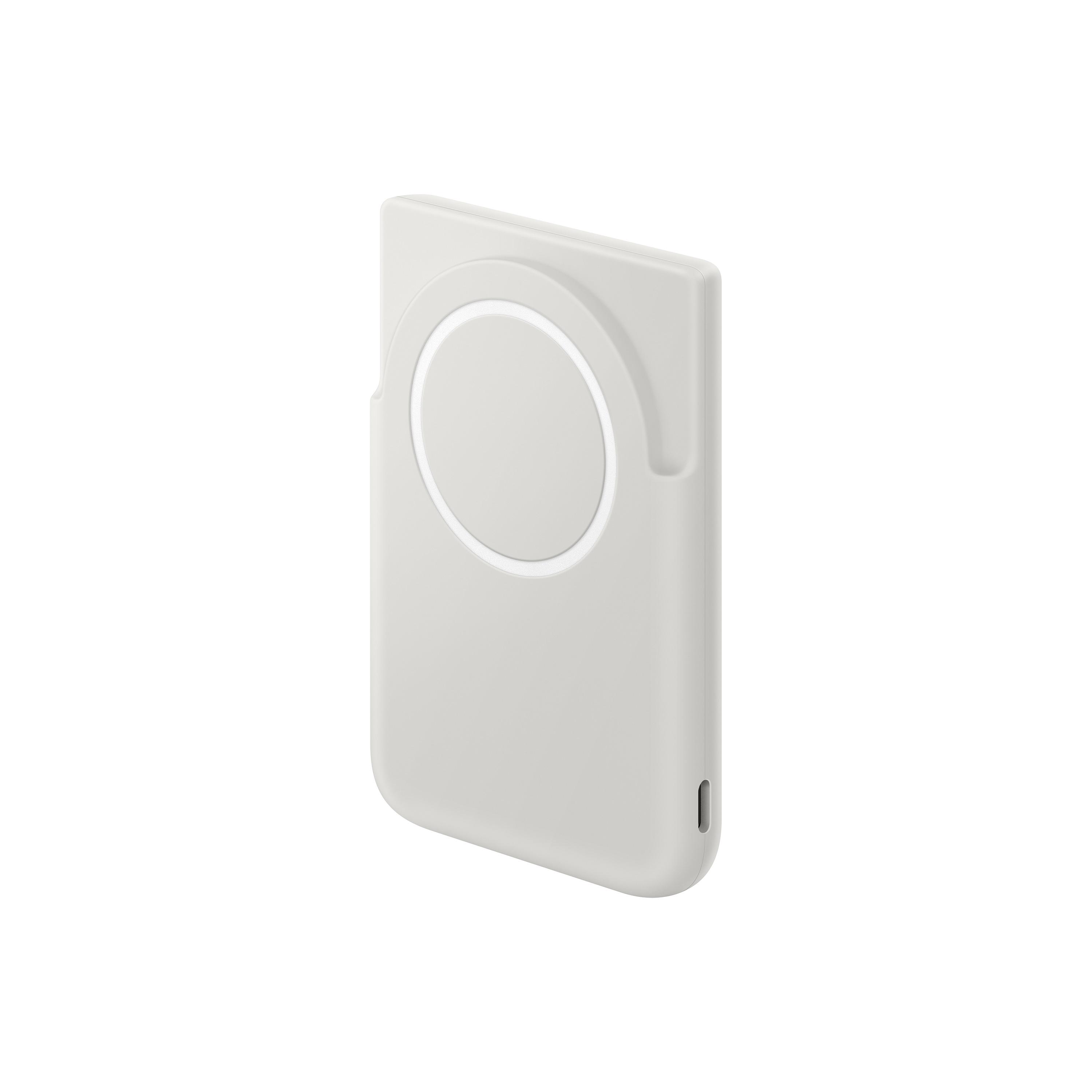Voir la diapositive 3 : SAMSUNG Batterie Externe 5000mAh magnétique - Blanc