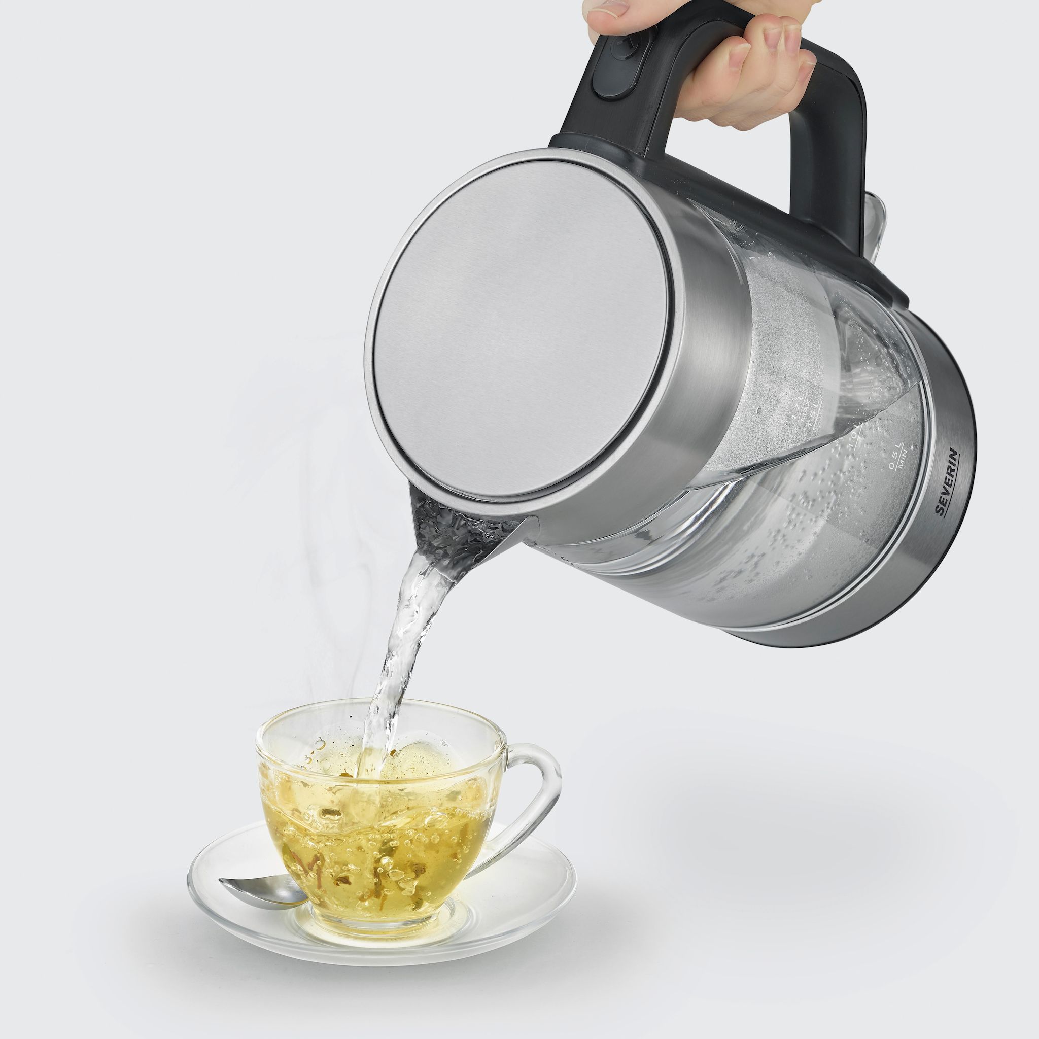 Voir la diapositive 2 : SEVERIN Bouilloire WK3420 - Inox