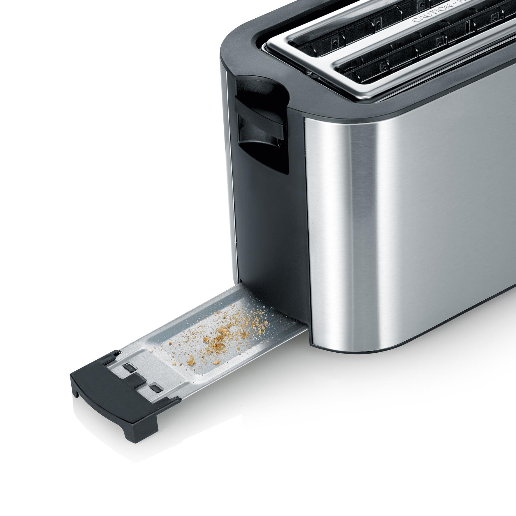 Voir la diapositive 4 : SEVERIN Grille pain AT2590 - Inox
