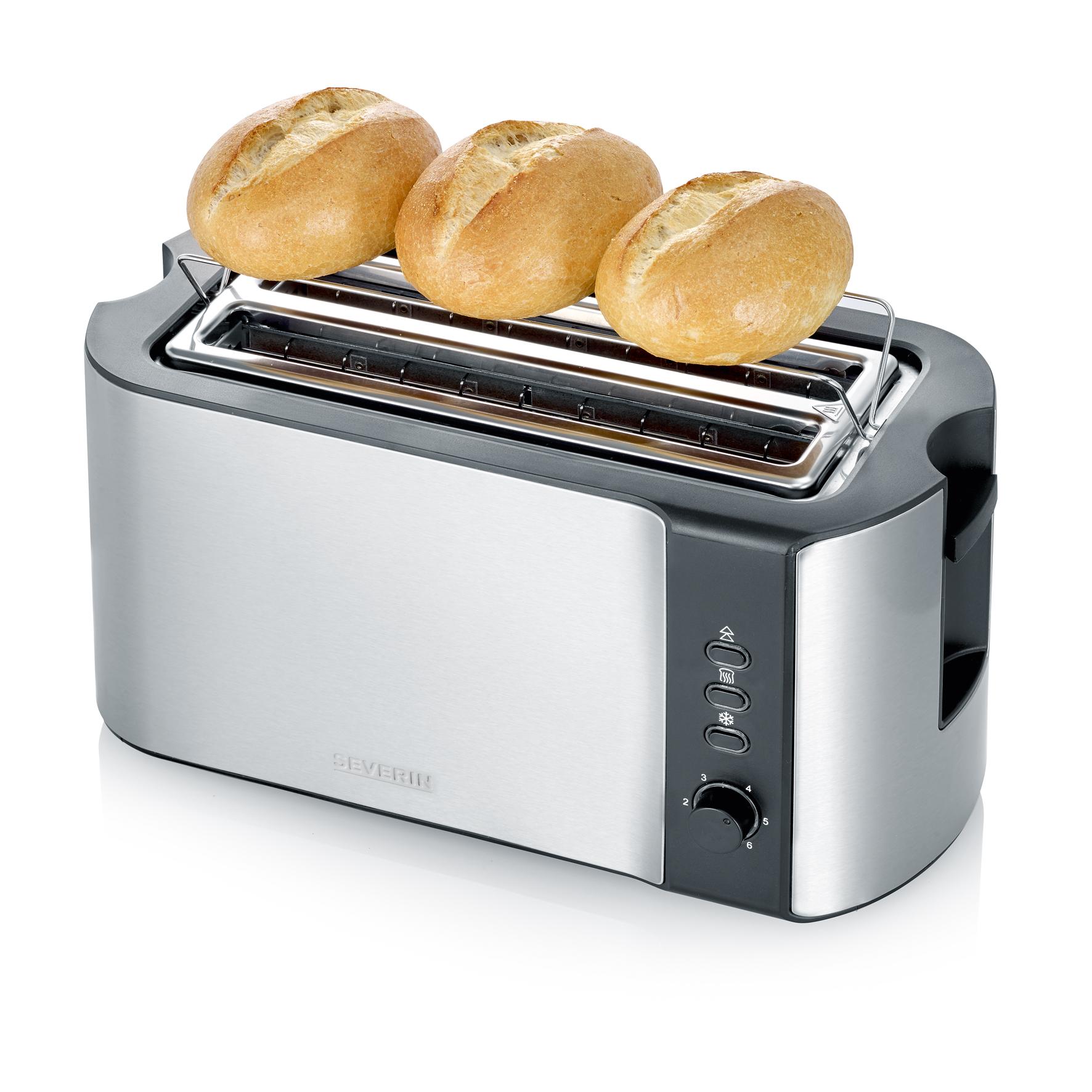 Voir la diapositive 5 : SEVERIN Grille pain AT2590 - Inox
