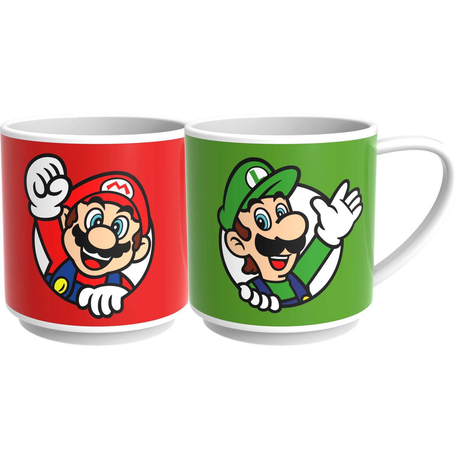 Lot de 2 Mug Super Mario - Mario + Luigi