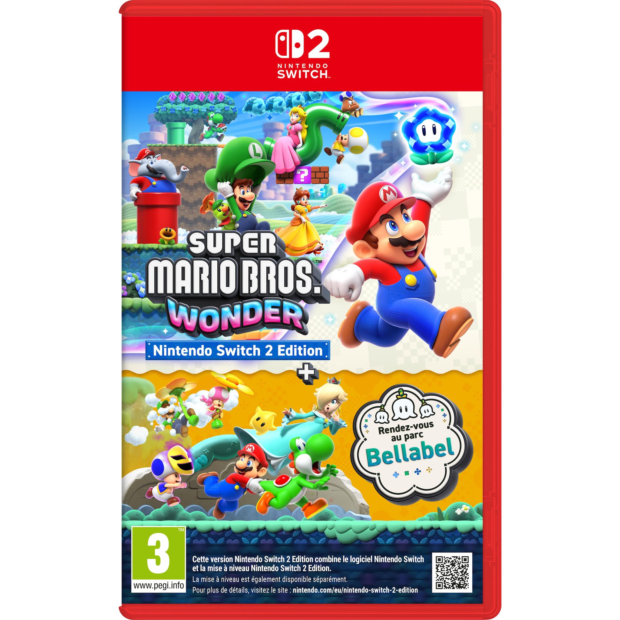 NINTENDO Super Mario Bros Wonder + Rendez Vous Au Parc Bellabel Nintendo Switch 2