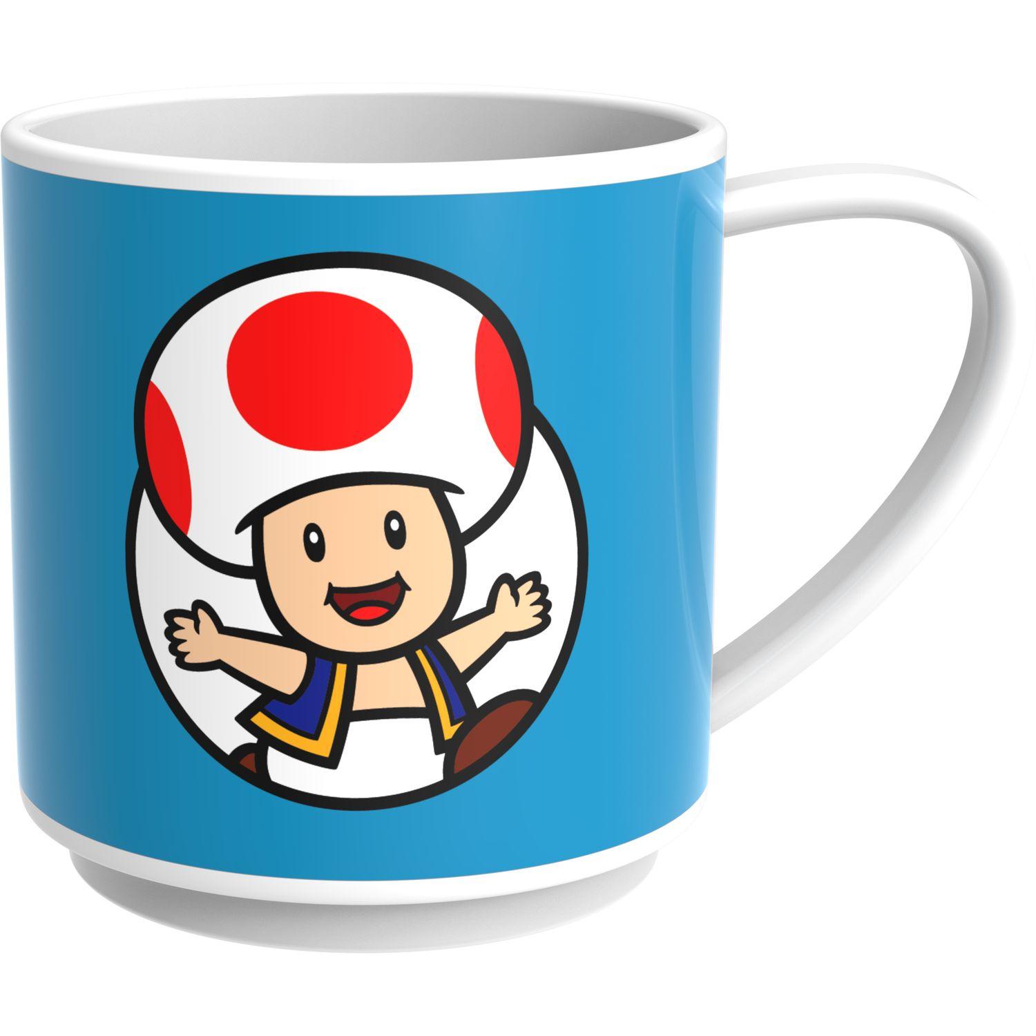 Voir la diapositive 2 : Lot de 2 Mug Super Mario - Toad + Peach