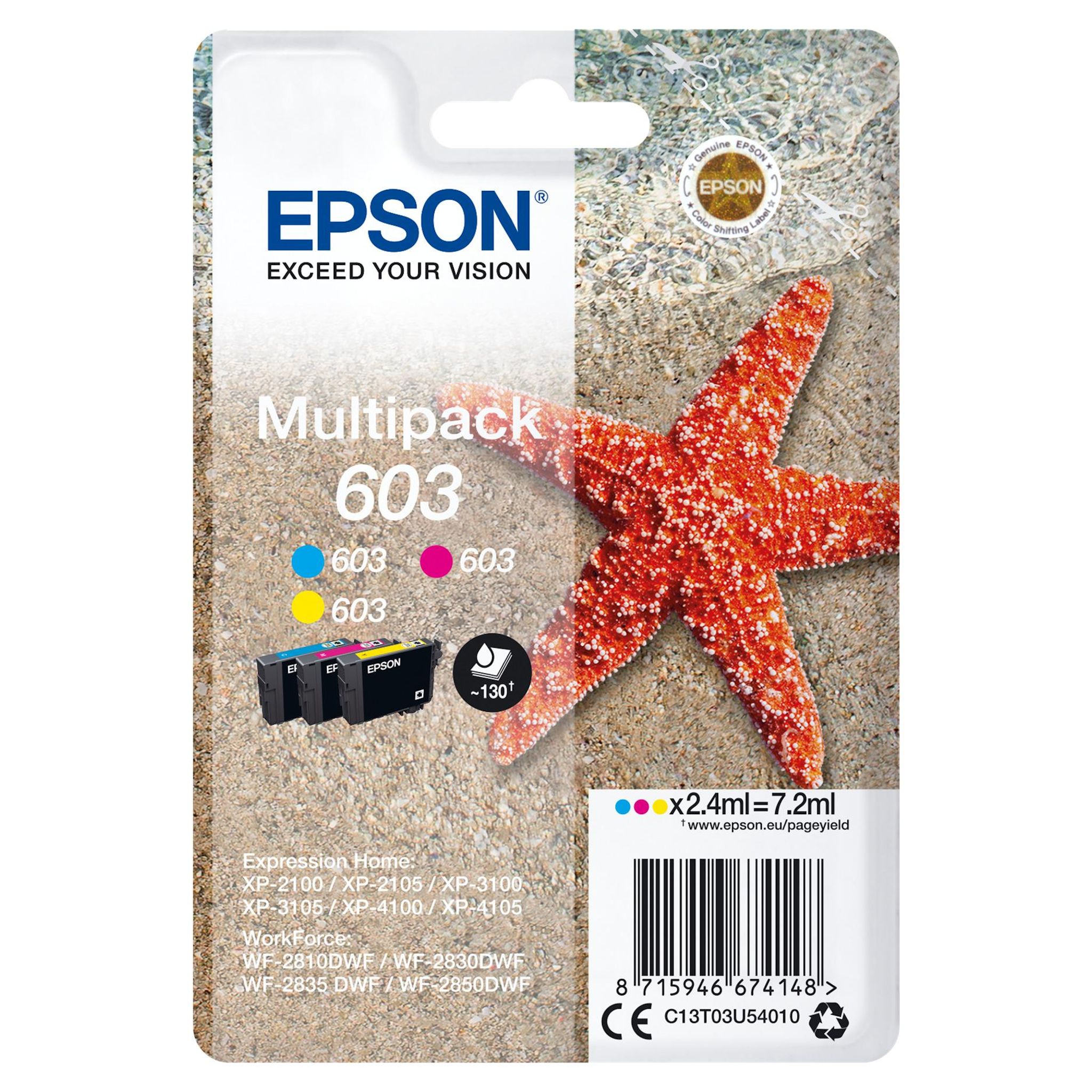 EPSON Cartouche Multipack 603 Étoile - 3 couleurs