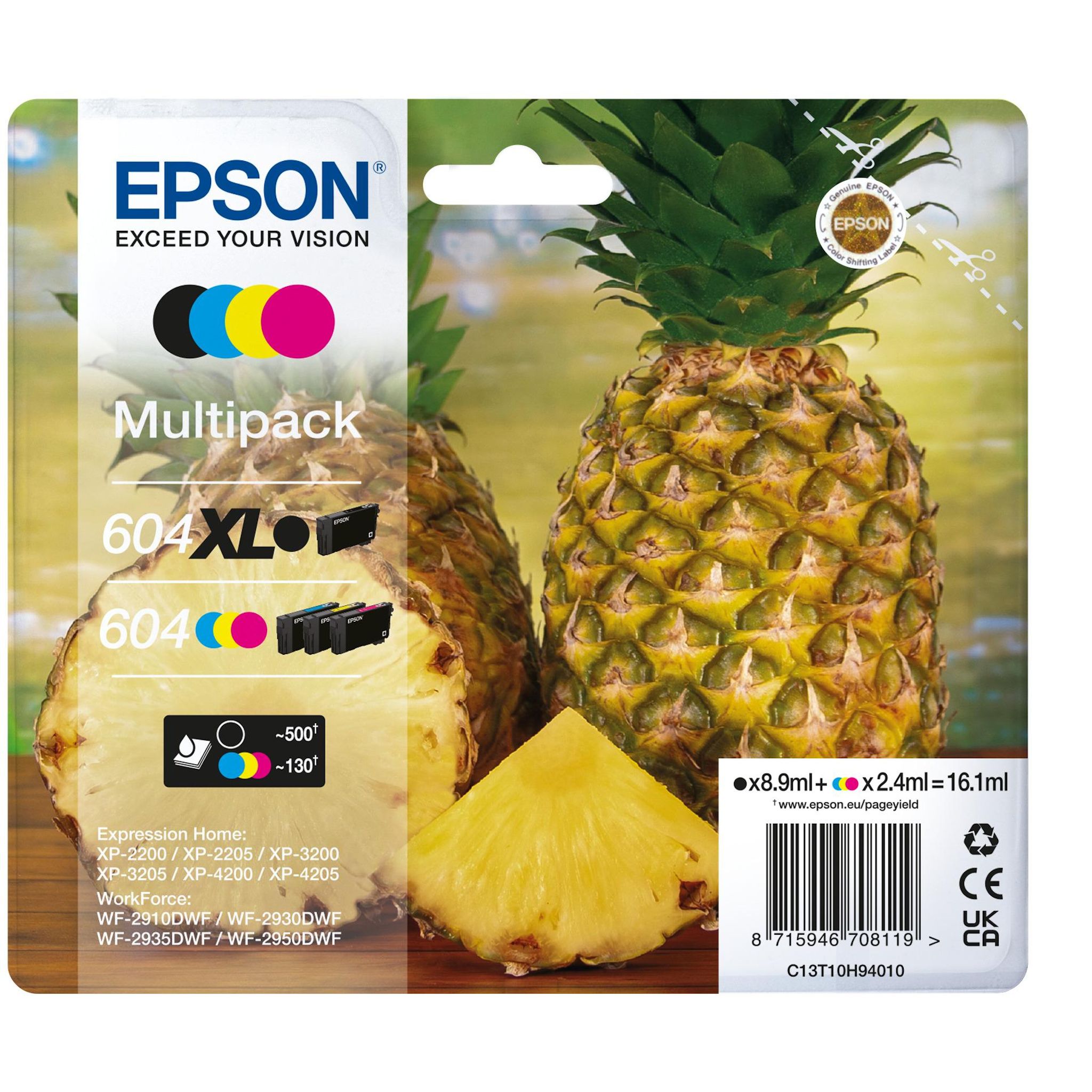 EPSON Pack 604 XL - 3 couleurs + Noir