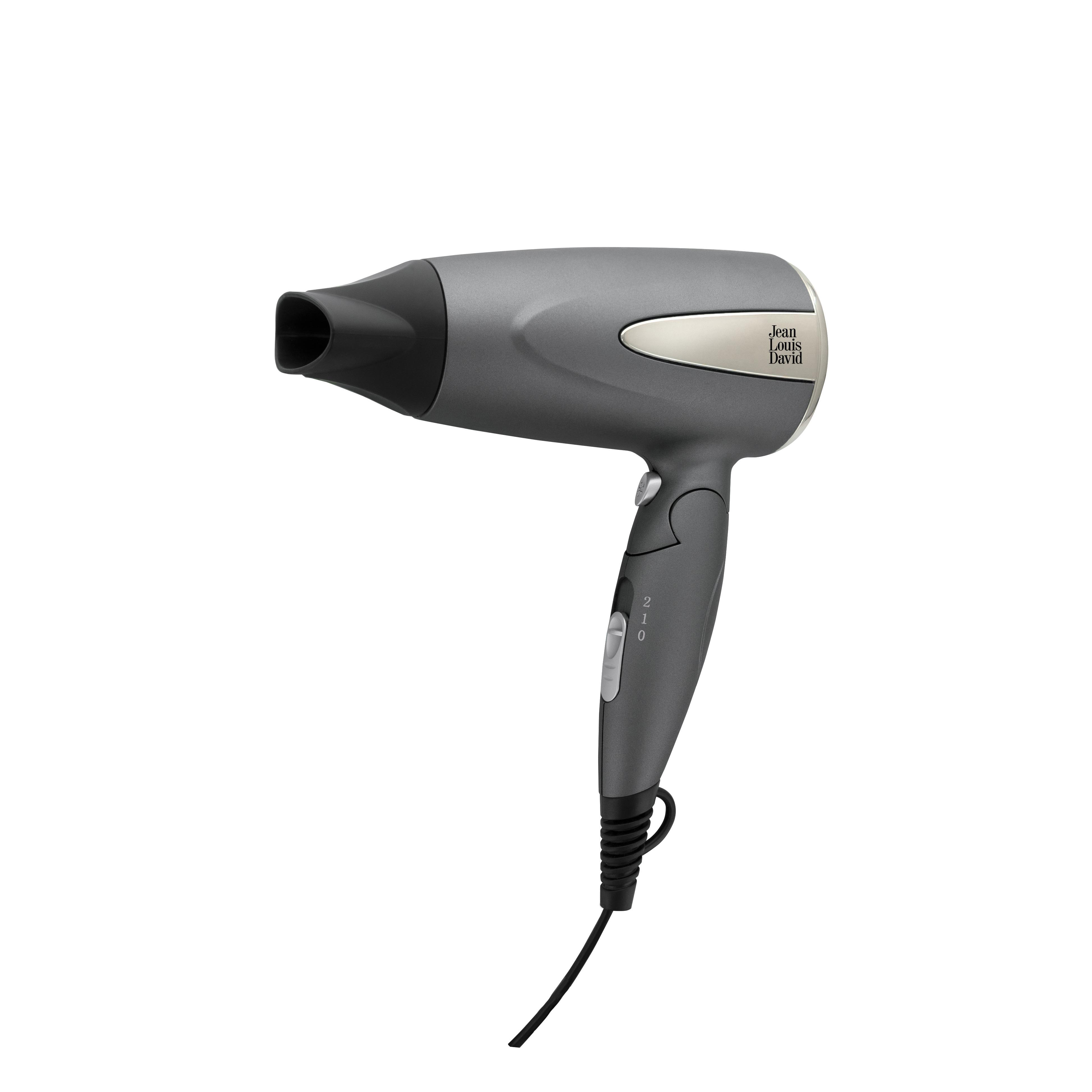 Voir la diapositive 2 : JEAN LOUIS DAVID Sèche cheveux de voyage 20206 - Gris