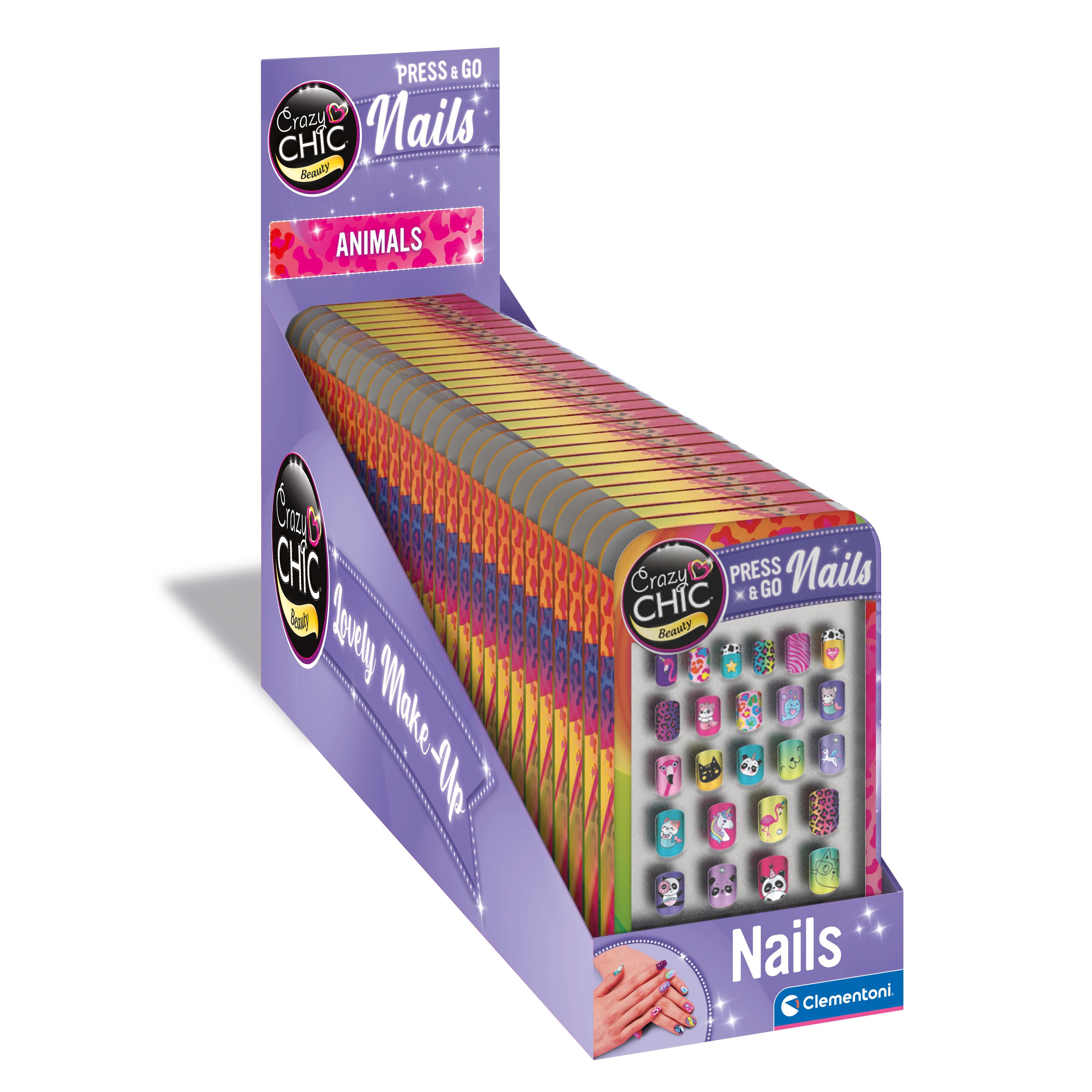 CLEMENTONI Carzy Chic Ongles Press & Go Animal