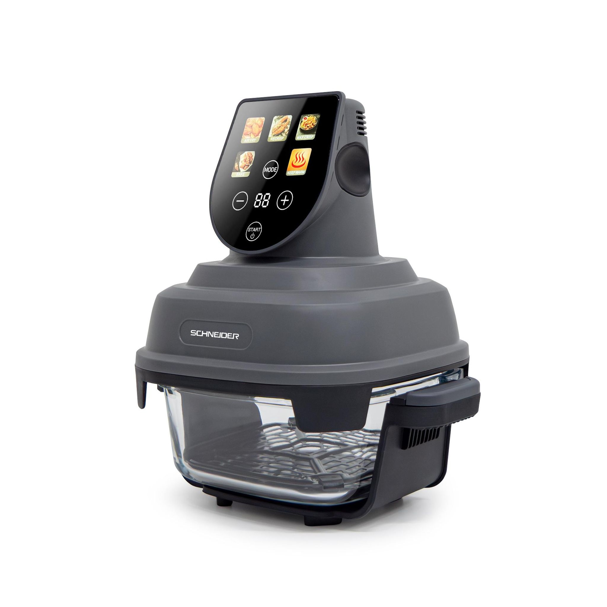 Voir la diapositive 3 : SCHNEIDER Friteuse à air panoramique Crispi - Or gris