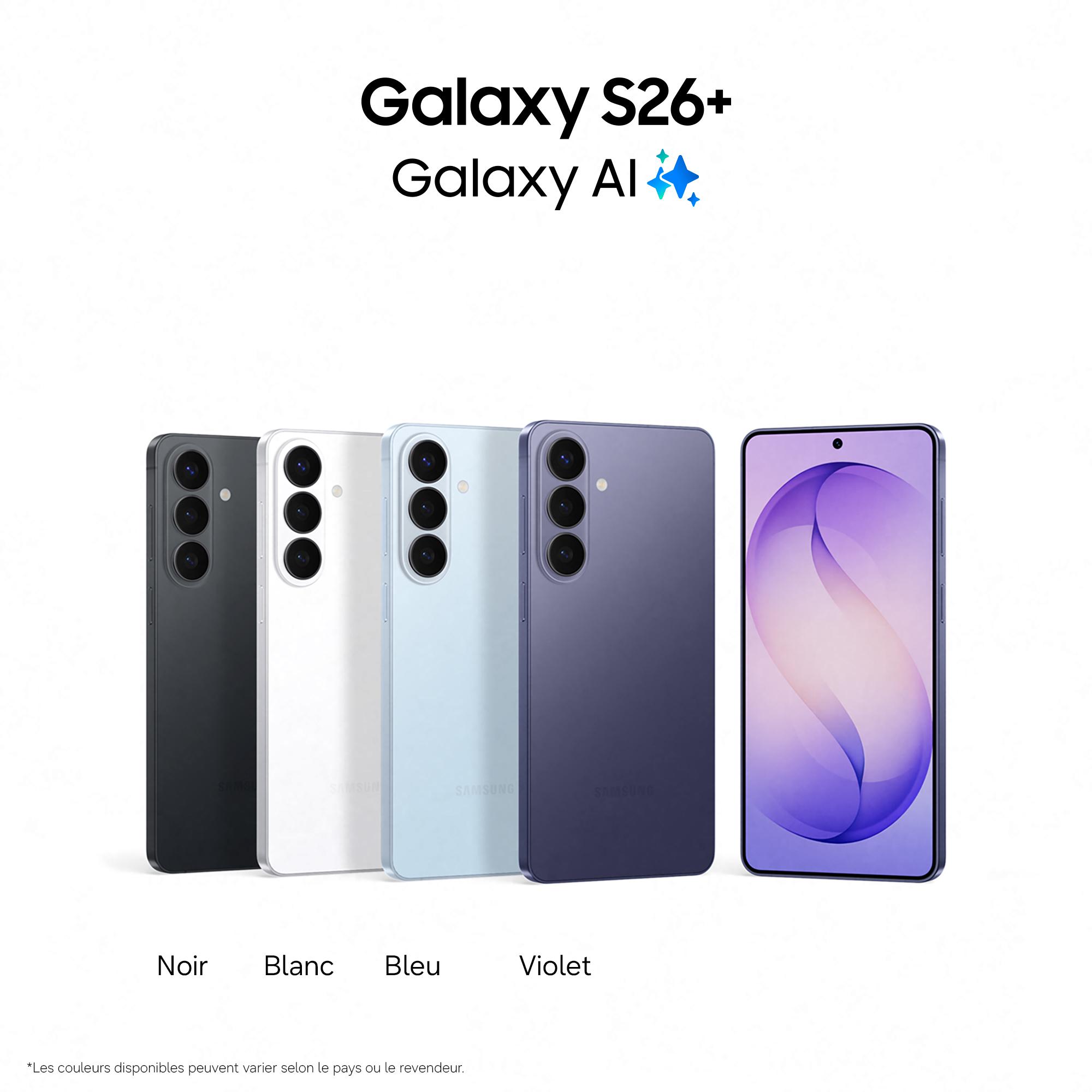 Voir la diapositive 2 : SAMSUNG Galaxy S26+ 256Go - Blanc