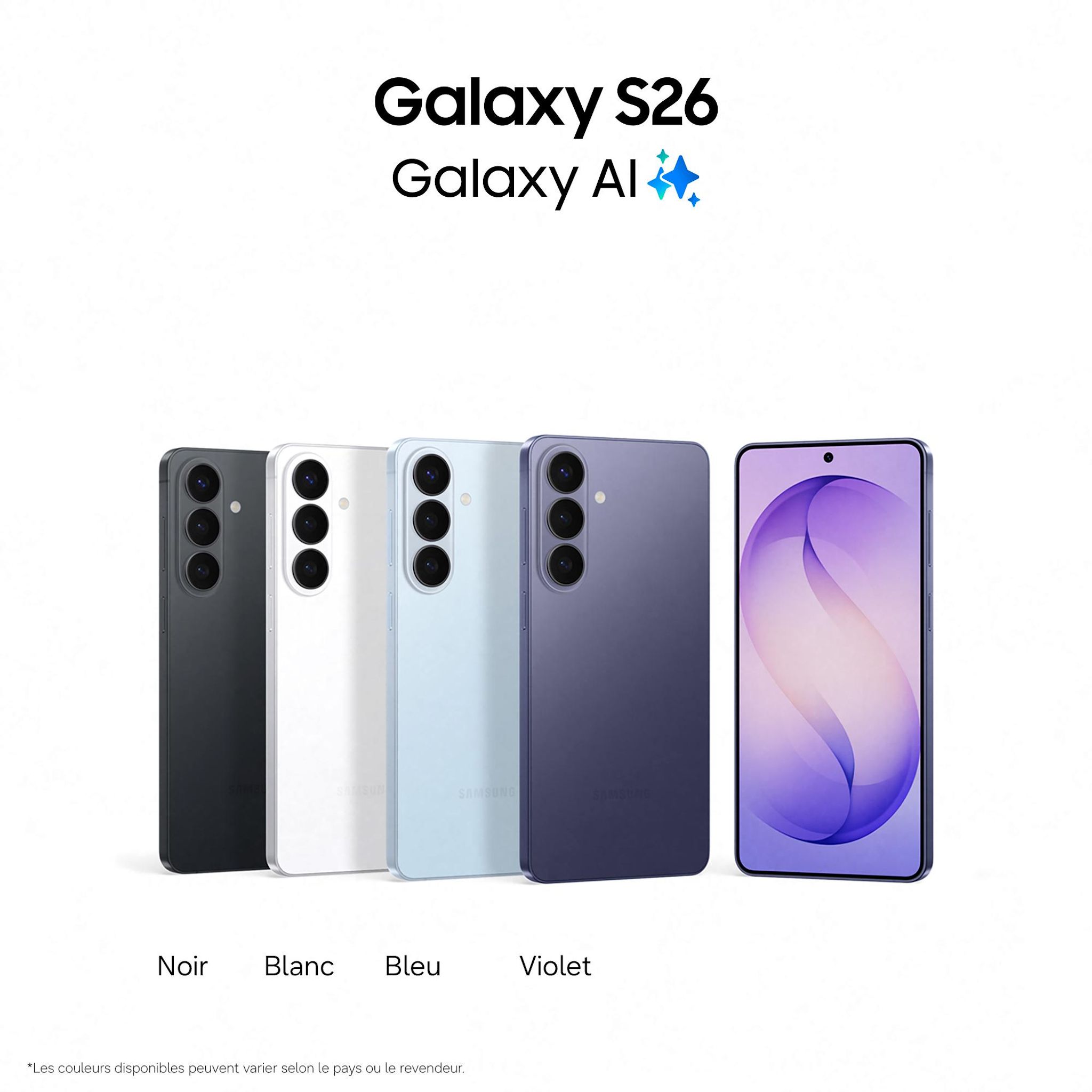 Voir la diapositive 2 : SAMSUNG Galaxy S26 256Go - Bleu