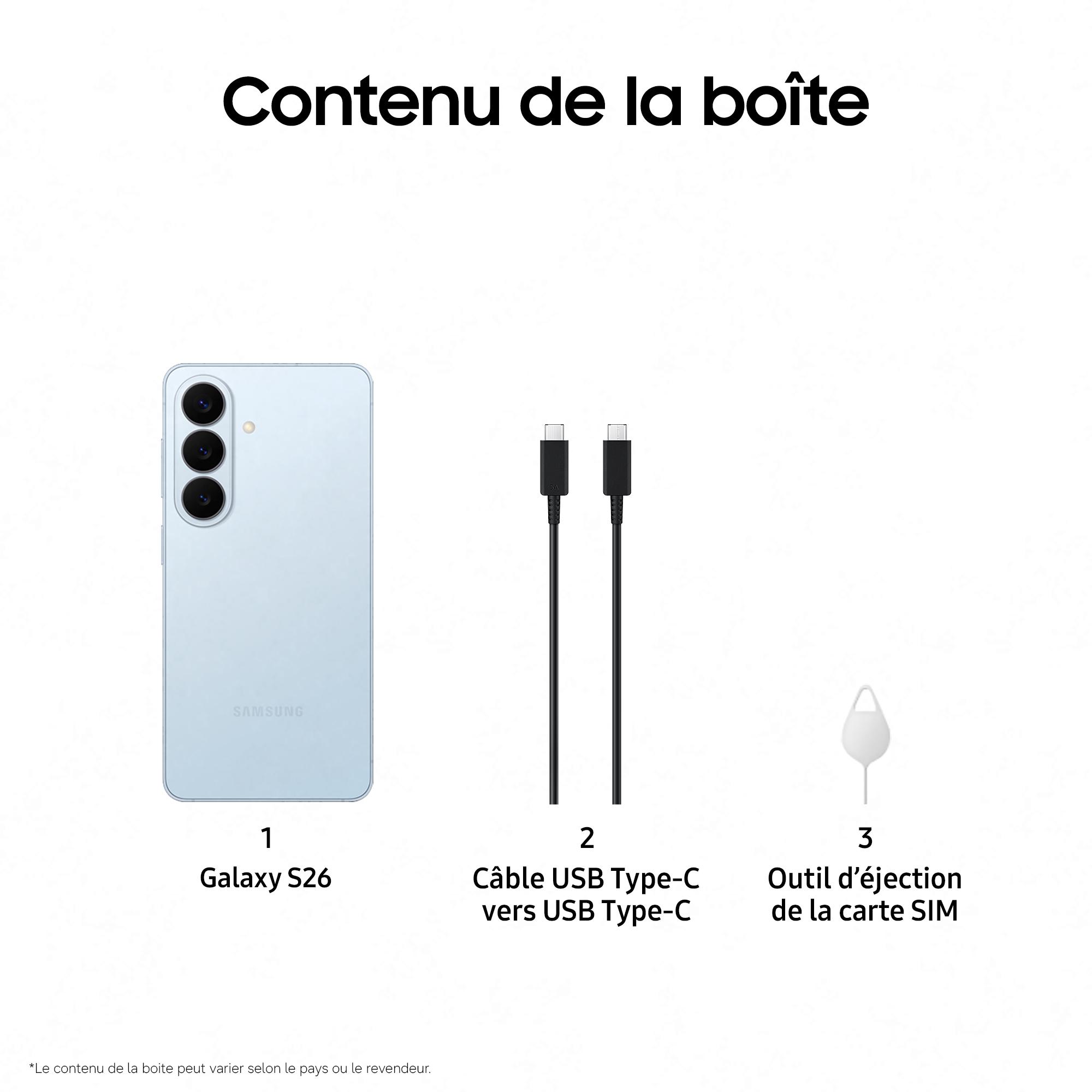 Voir la diapositive 7 : SAMSUNG Galaxy S26 256Go - Bleu