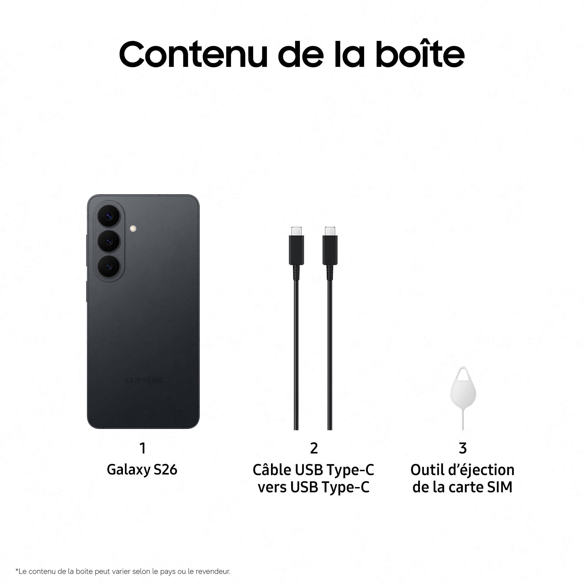 Voir la diapositive 7 : SAMSUNG Galaxy S26 256Go - Noir