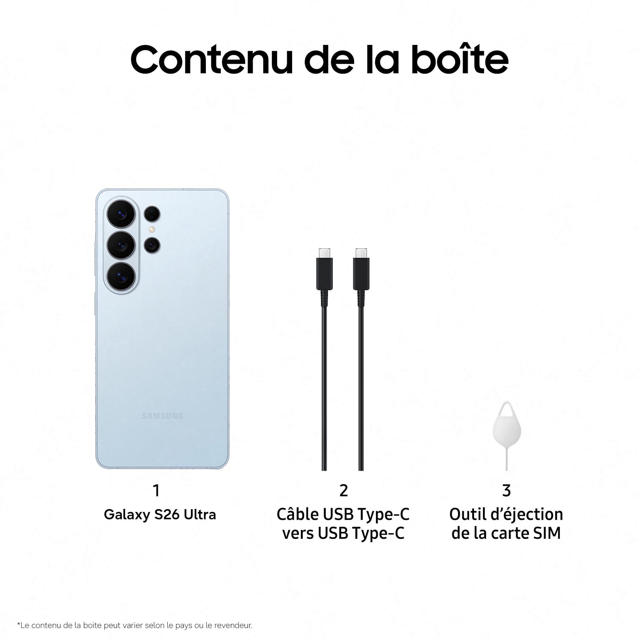 Voir la diapositive 5 : SAMSUNG Galaxy S26 Ultra 256Go - Bleu