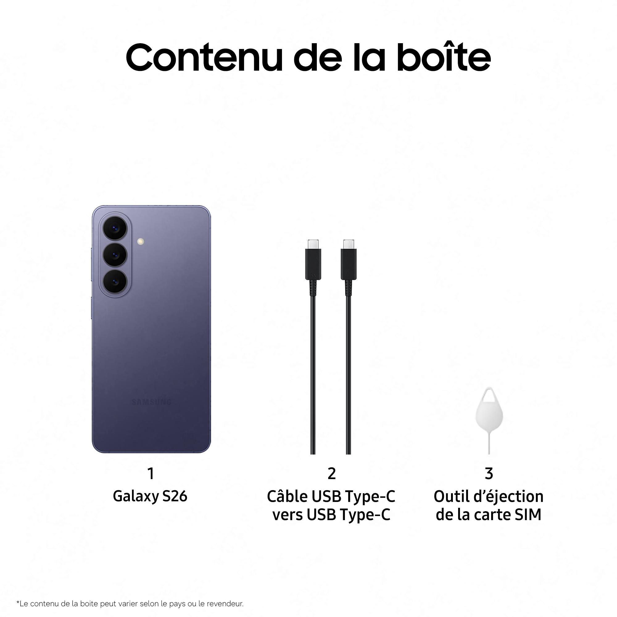Voir la diapositive 7 : SAMSUNG Galaxy S26 256Go - Violet