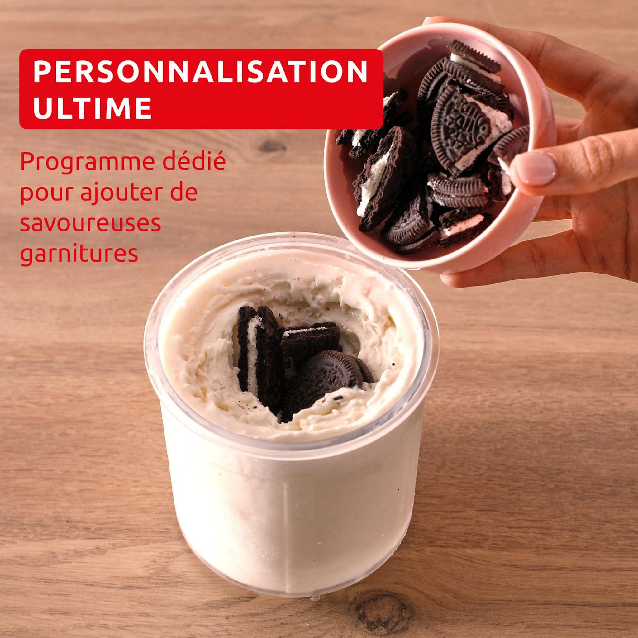 Voir la diapositive 4 : MOULINEX Machine à glace MJ602AF0 - Ivoire