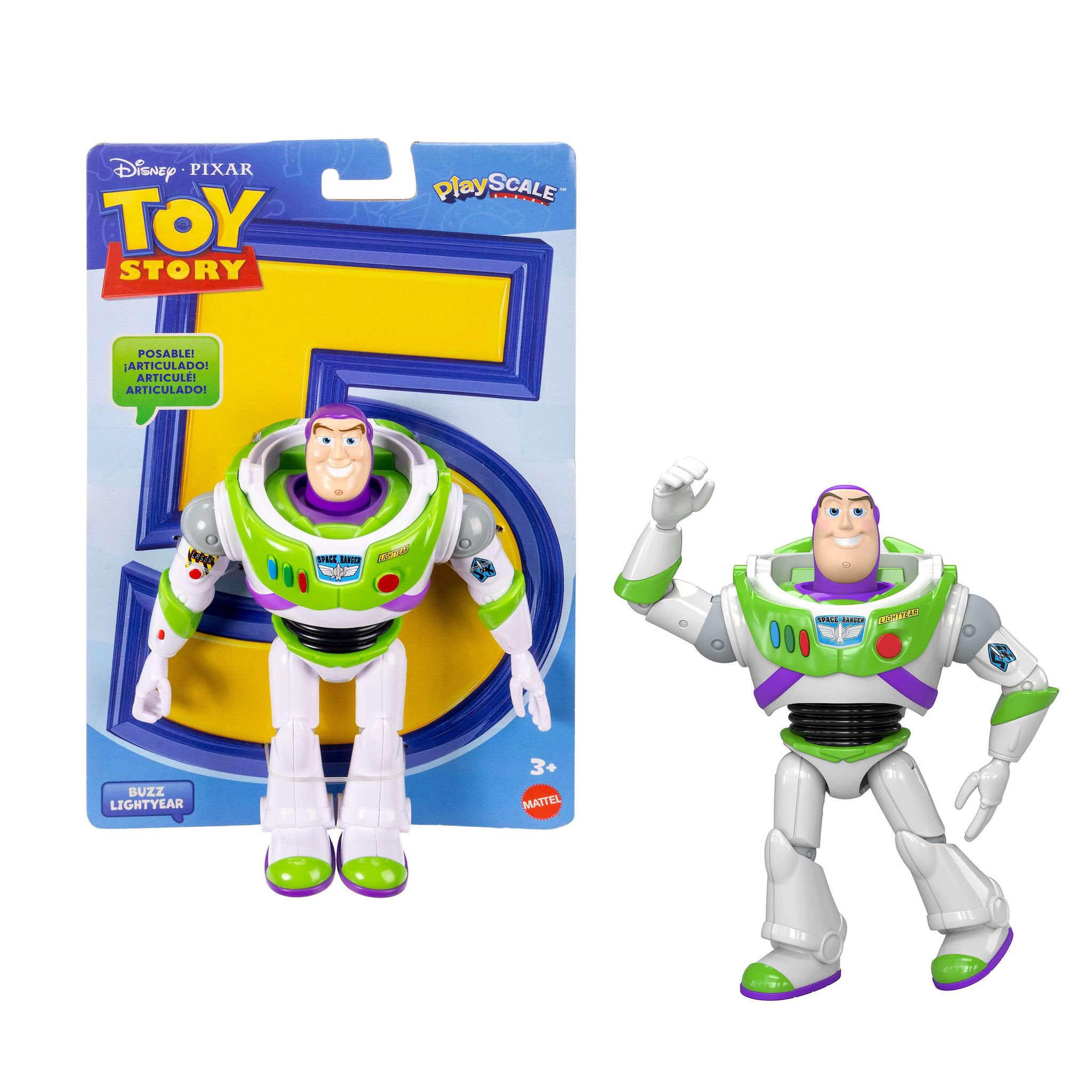 Voir la diapositive 5 : MATTEL Figurine Buzz l'Éclair 17 cm Toy Story