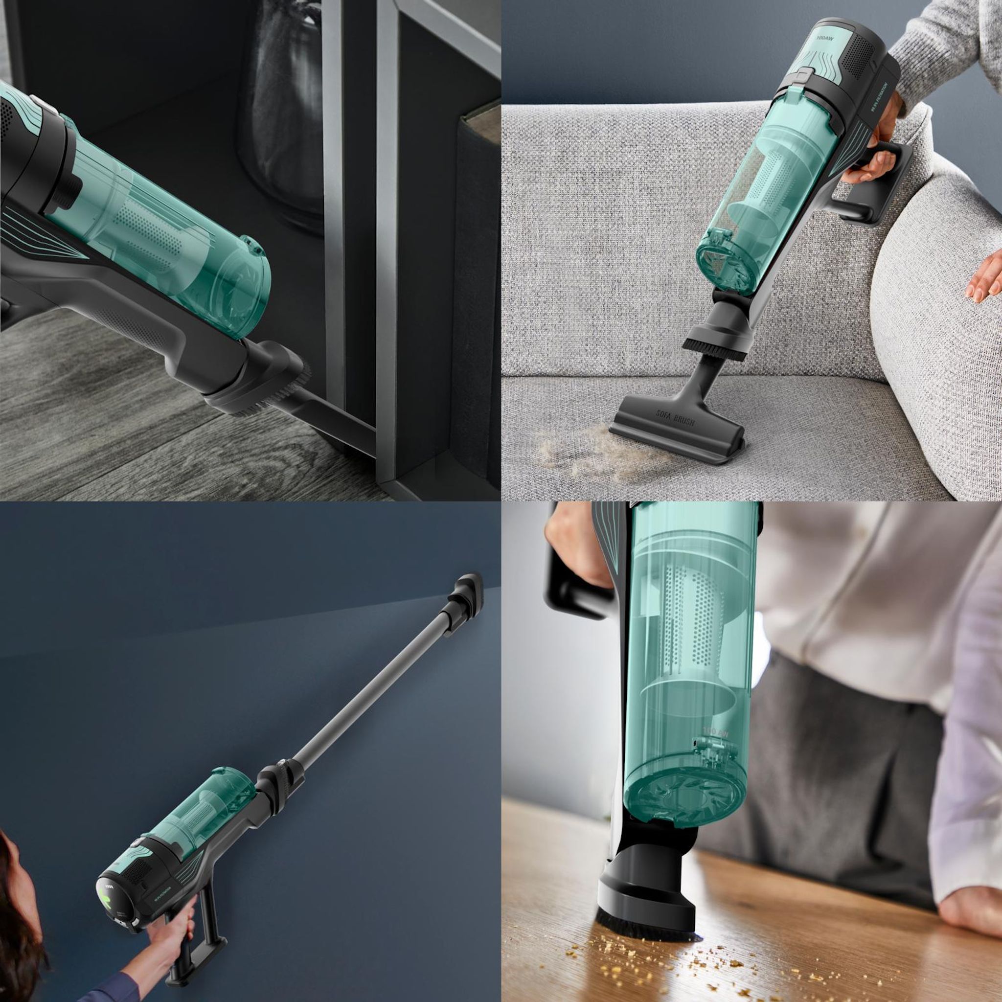 Voir la diapositive 4 : ROWENTA Aspirateur balai RH1832E0 8.80 - Vert