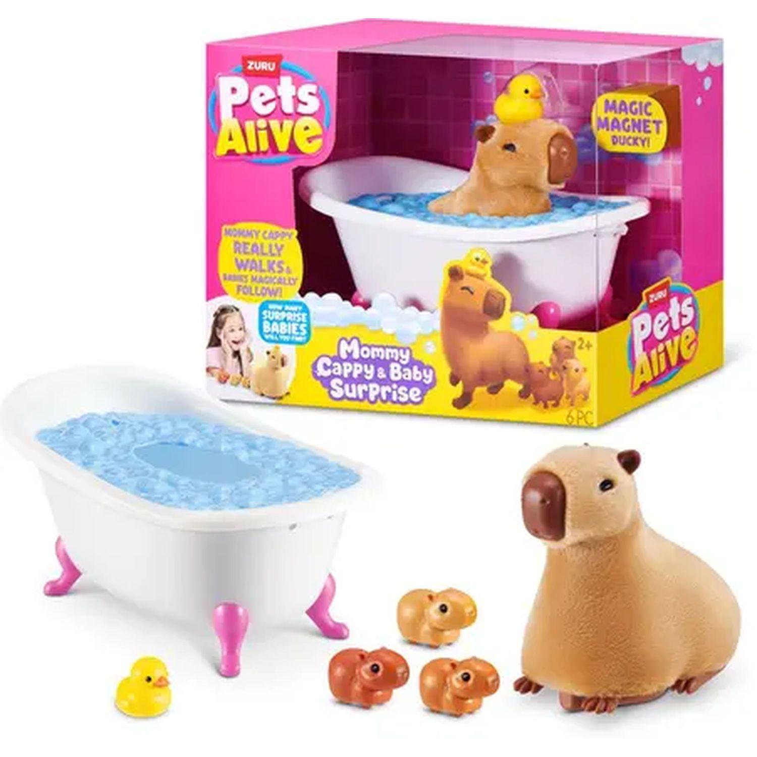 Voir la diapositive 2 : ZURU Maman Capybara et bébés surprises Pets Alive