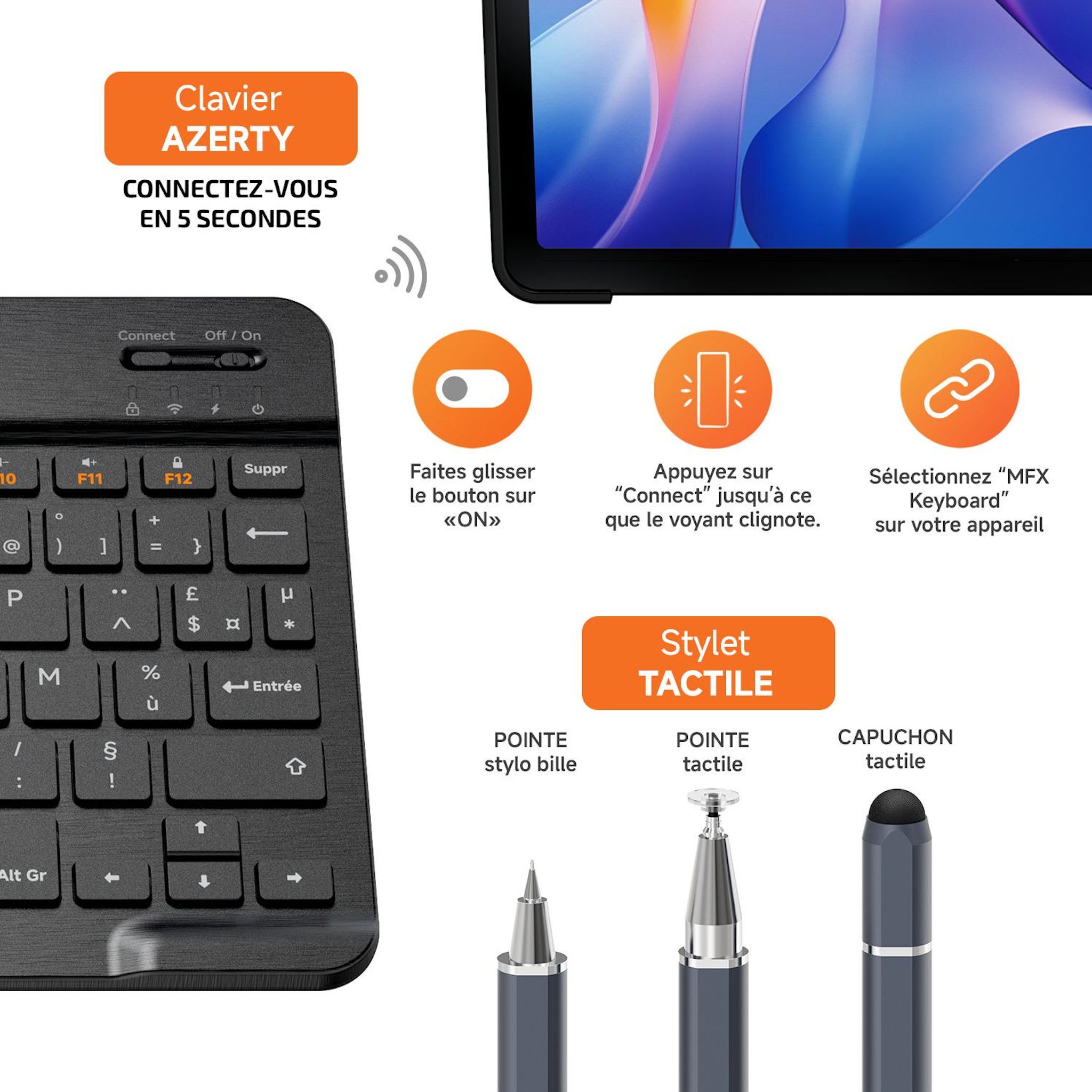 Voir la diapositive 4 : XIAOMI Tablette Tactile Pack Redmi Pad 2 128Go