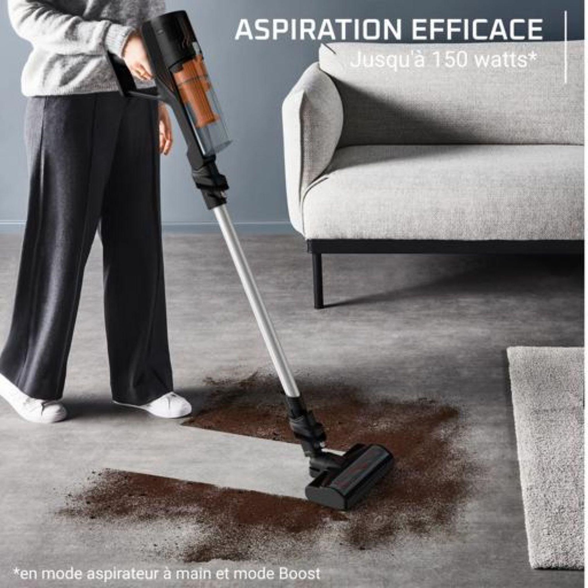 Voir la diapositive 3 : ROWENTA Aspirateur balai RH5A21E0 5.80 - Gris