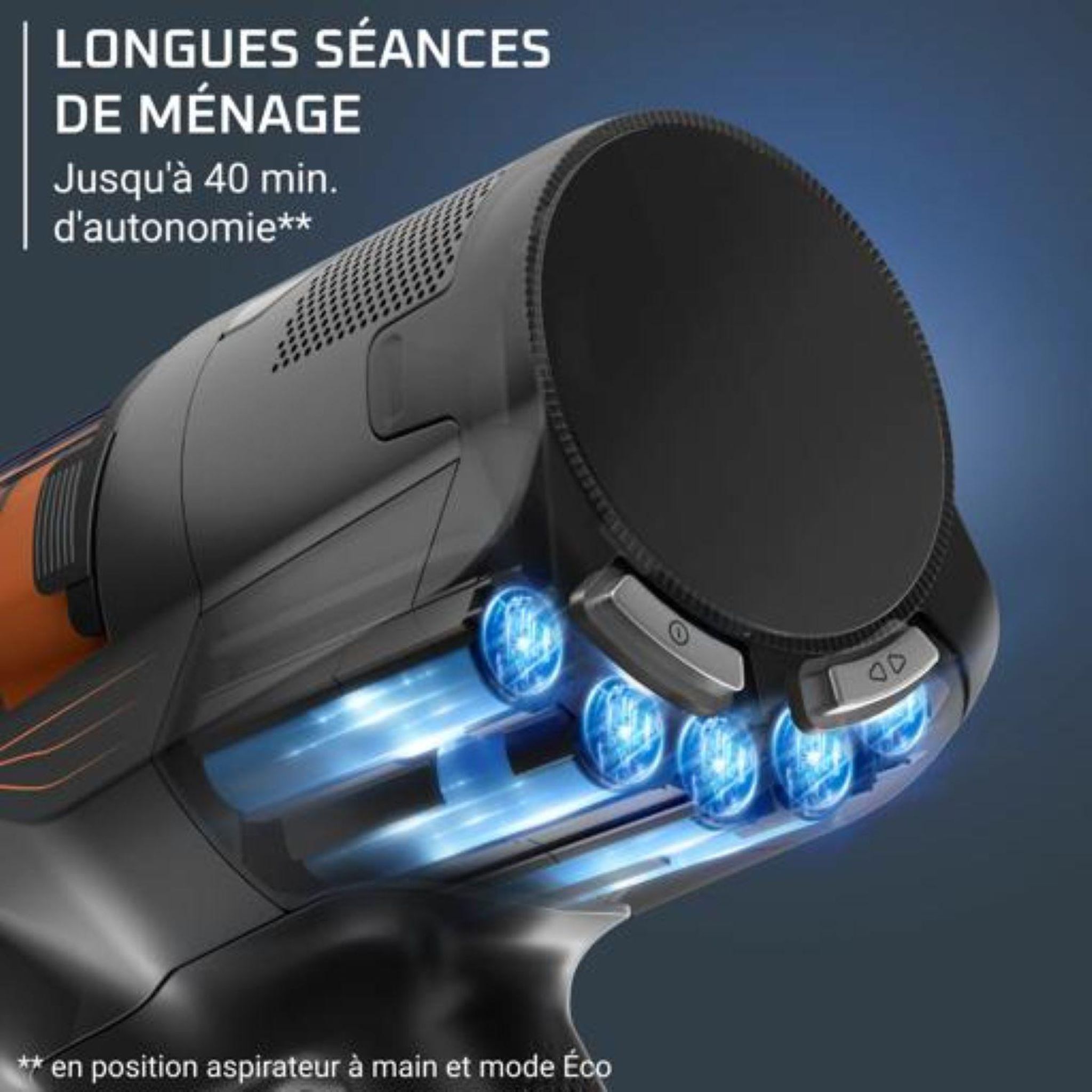 Voir la diapositive 4 : ROWENTA Aspirateur balai RH5A21E0 5.80 - Gris