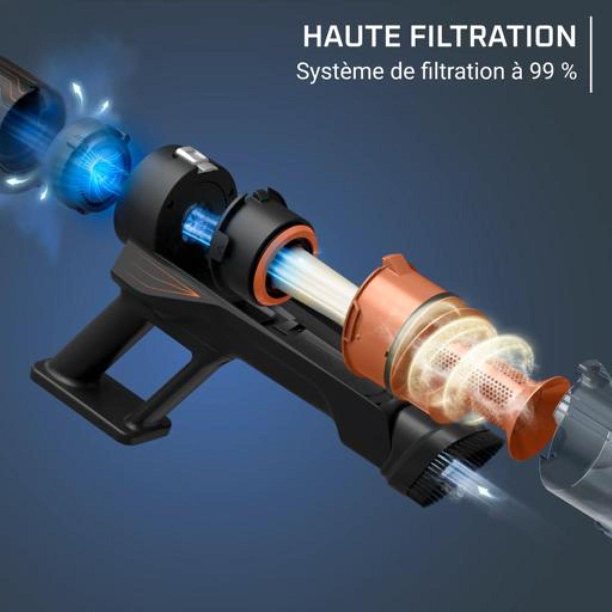 Voir la diapositive 6 : ROWENTA Aspirateur balai RH5A21E0 5.80 - Gris