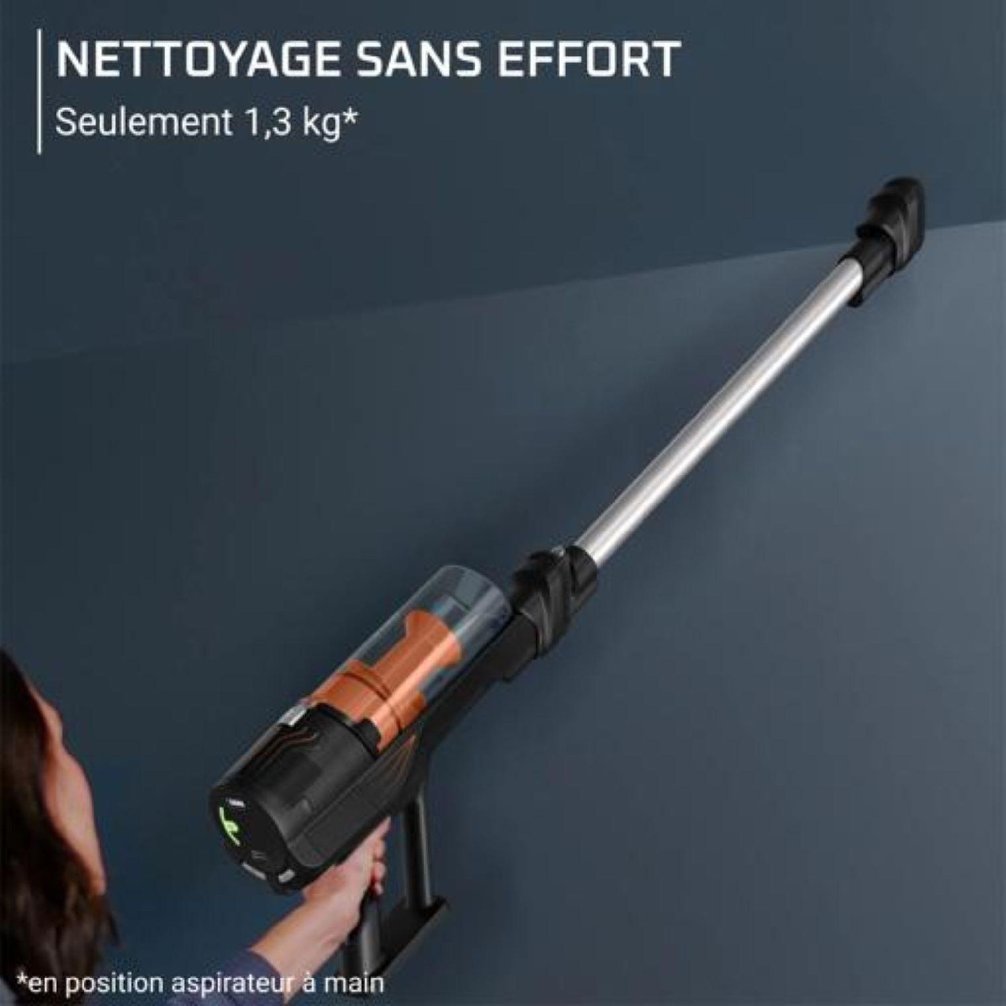 Voir la diapositive 7 : ROWENTA Aspirateur balai RH5A21E0 5.80 - Gris